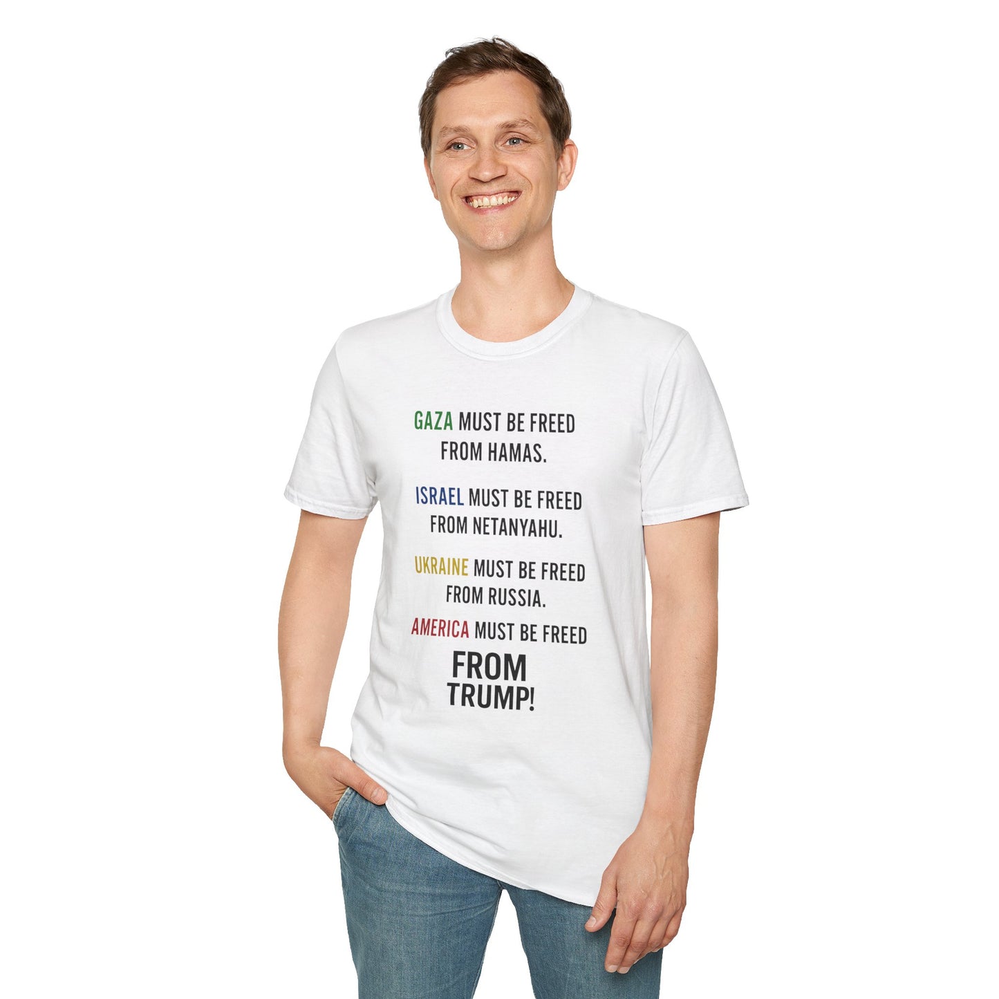 Protest Statement T-Shirt | Graphic Tee for Activists | Unisex Softstyle Shirt | Comfortable Casual Wear | Social Justice Fashion | [...]