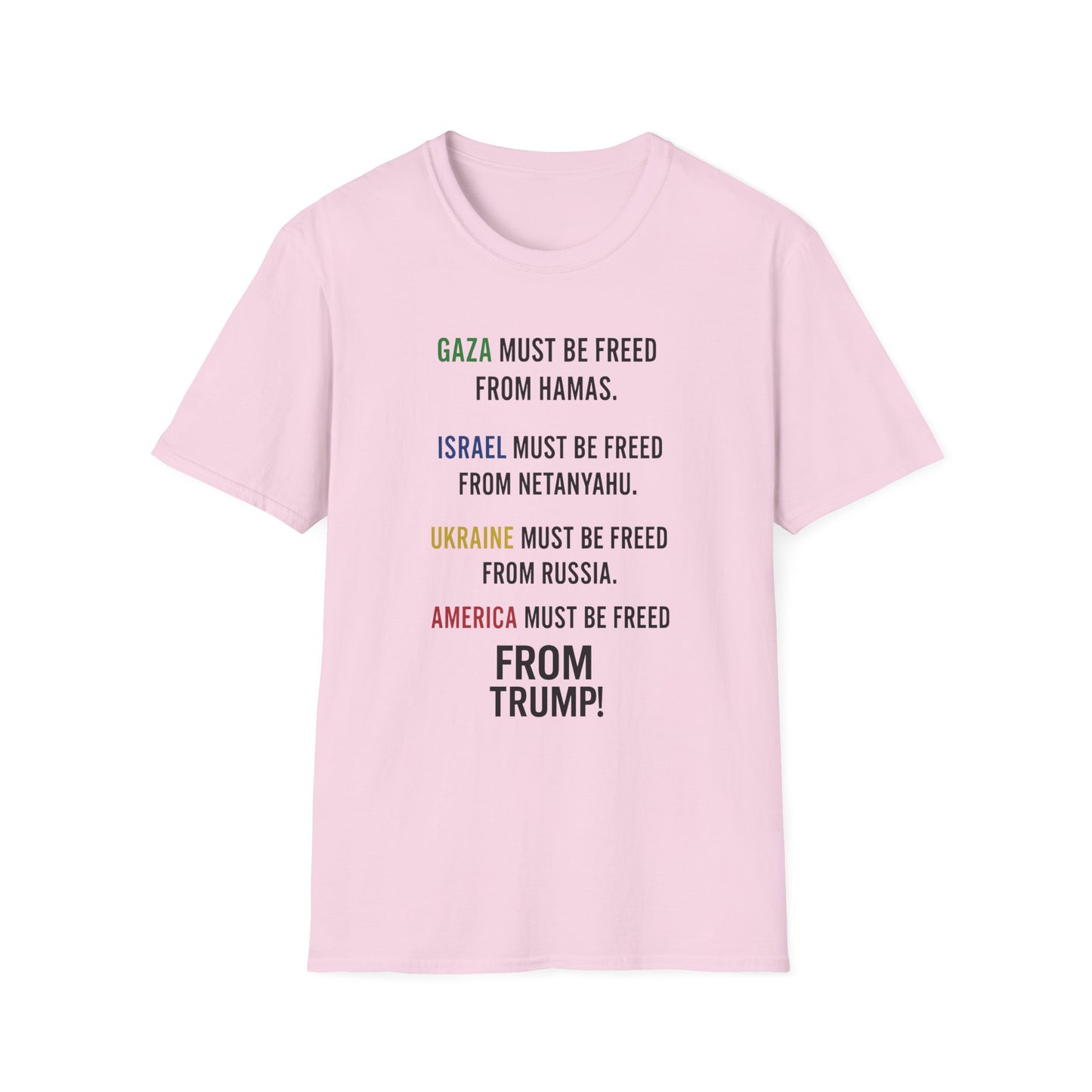 Protest Statement T-Shirt | Graphic Tee for Activists | Unisex Softstyle Shirt | Comfortable Casual Wear | Social Justice Fashion | [...]
