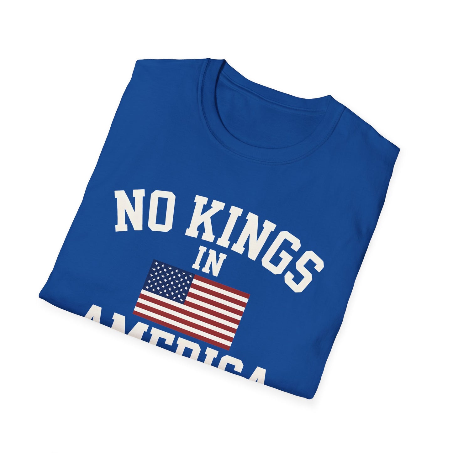 No Kings T-Shirt: No Kings in America Design, Patriotic Tee, Casual Wear, 4th of July Gift, Independence Day Shirt, Political [...]