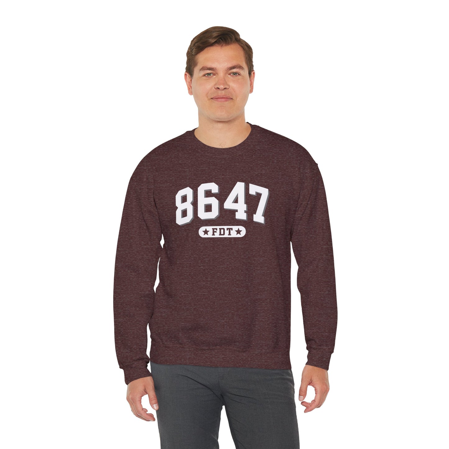 8647 FDT unisex Crewneck Sweatshirt, Stand with FDT Sweatshirt, No Trump Crewneck, Anti-Fascism Sweatshirt, unisex crewneck sweatshirt