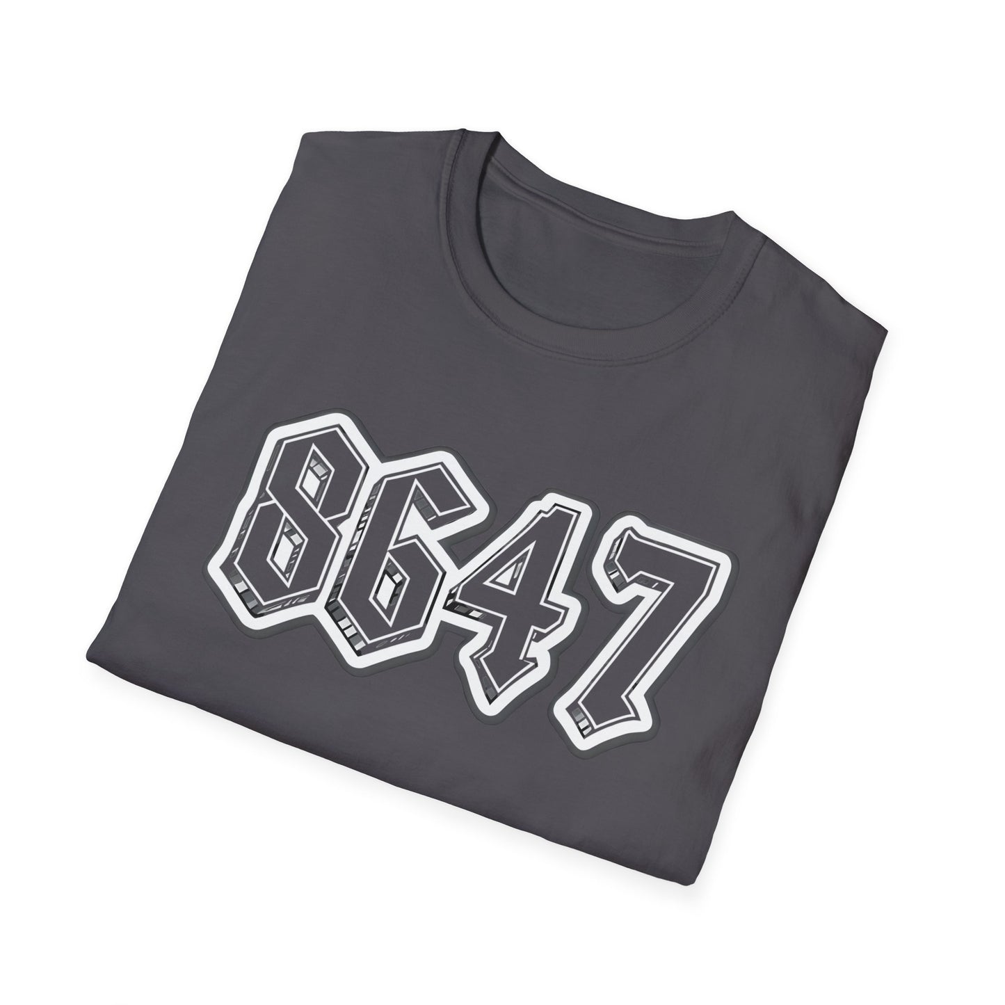 8647 Trendy Unisex T-Shirt with Bold Graphic 8647, Casual Streetwear, Gift for Him or Her, Everyday Wear, Comfortable Tee