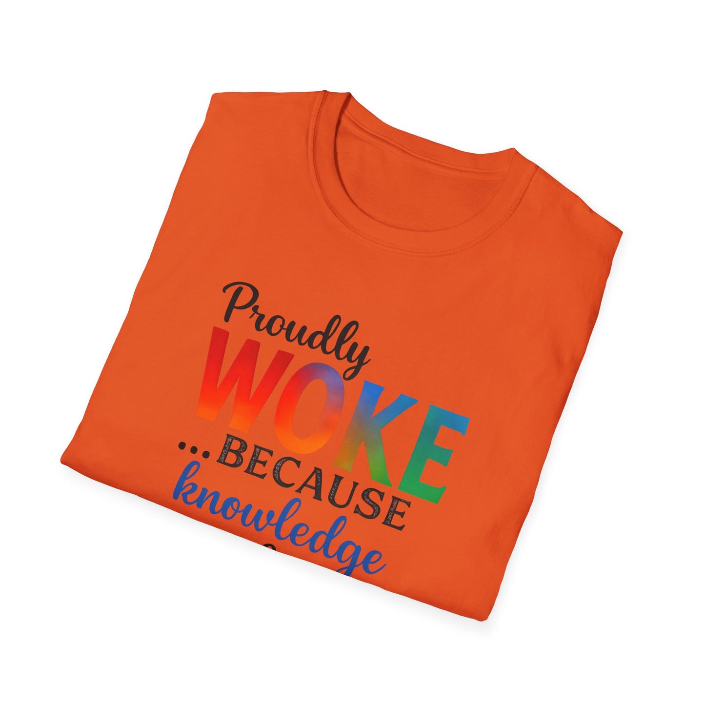 Woke Message Unisex T-Shirt, Softstyle Tee for Activism, Awareness, Unique Gift for Friends, Social Justice Apparel, Comfortable [...]