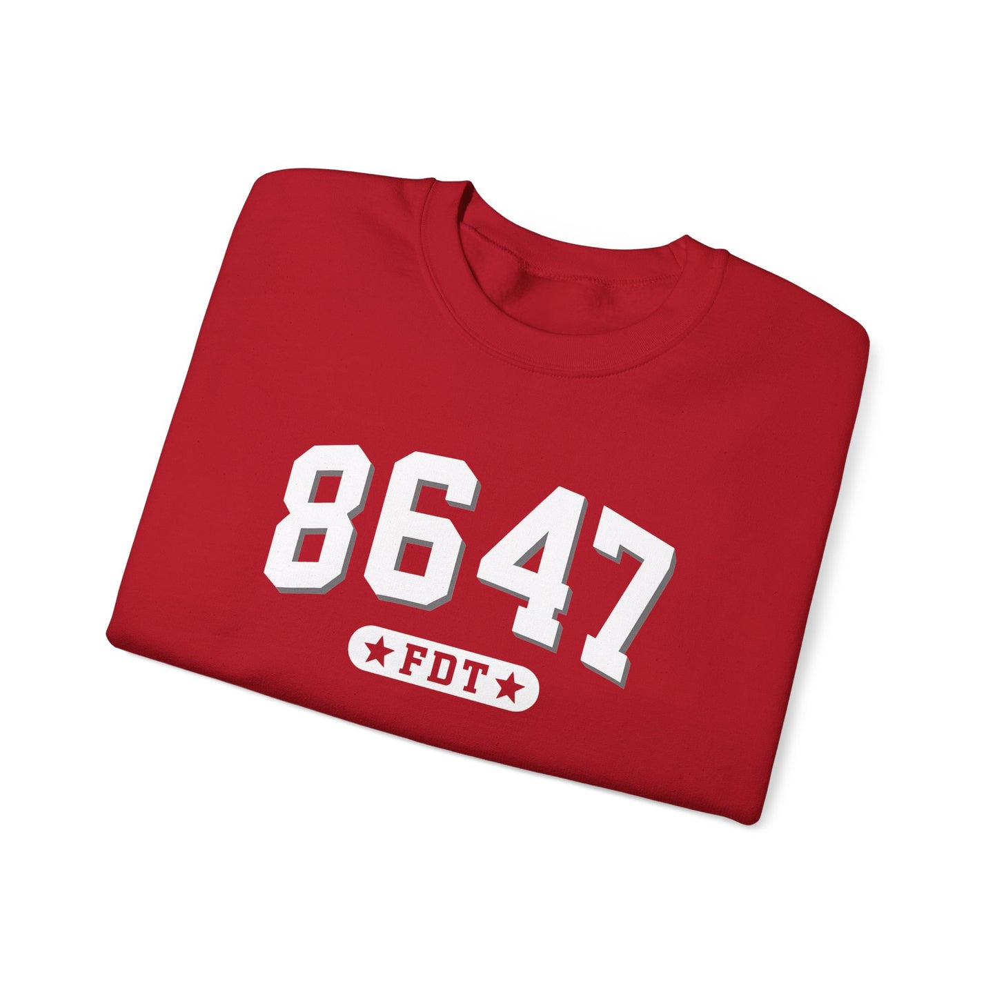 8647 FDT unisex Crewneck Sweatshirt, Stand with FDT Sweatshirt, No Trump Crewneck, Anti-Fascism Sweatshirt, unisex crewneck sweatshirt