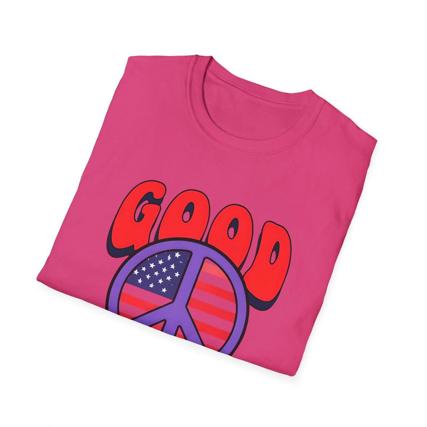 Peace & Good Trouble Unisex T-Shirt, Retro Graphic Tee, Casual Wear, Gift for Activists, July 4th Celebration Shirt