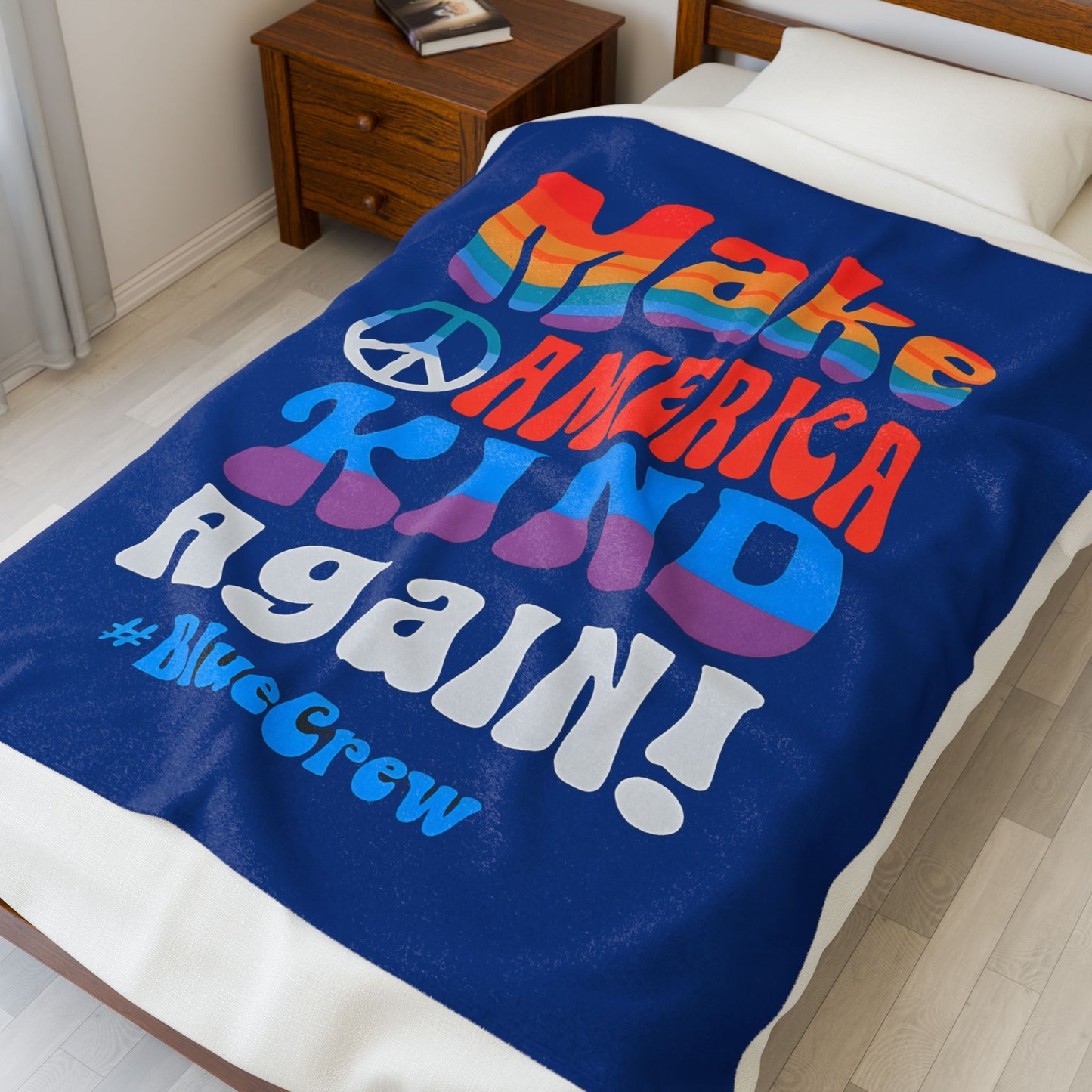 Make America Kind Again Plush Blanket - Cozy Gift for Kindness Advocates, Living Room Decor, Comfy Throw, Soft Blanket for All Ages, [...]