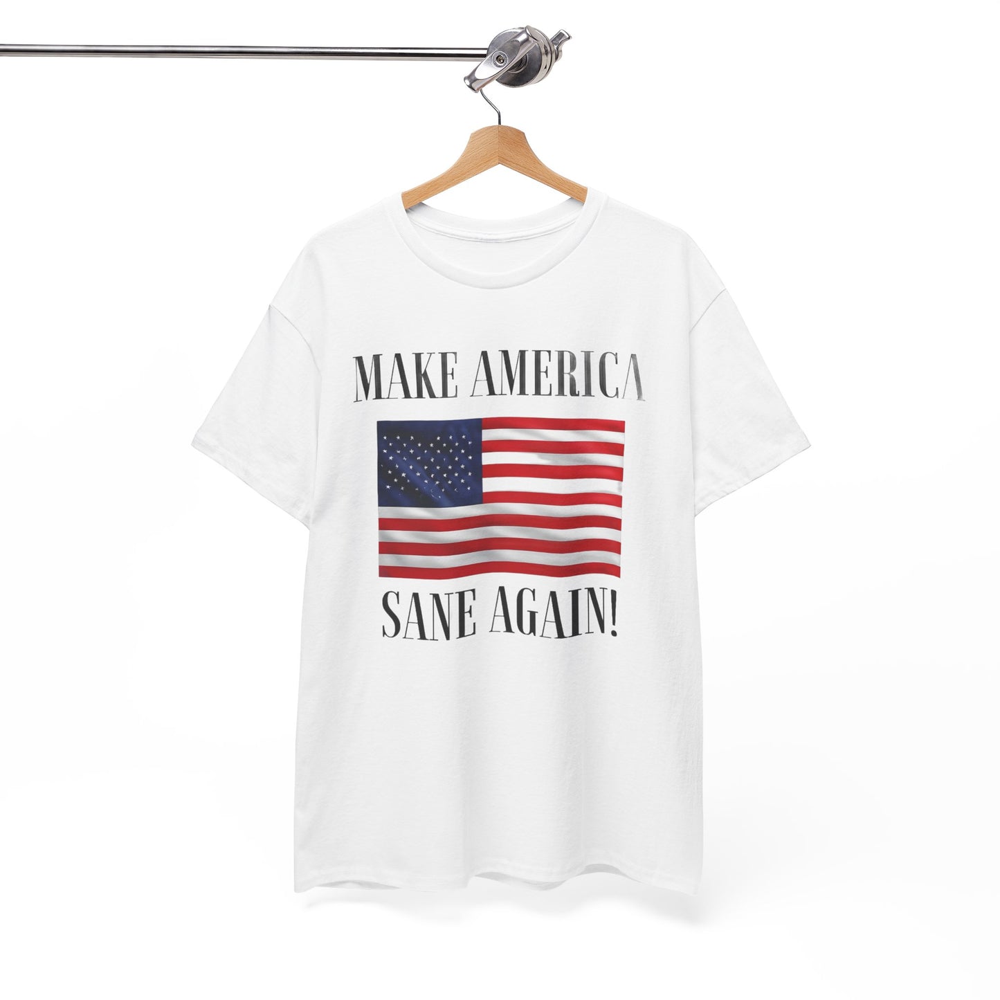 Make America Sane Again! T-Shirt, Unisex Graphic T-Shirt, Political Statement Tee, Anti Fascism, Anti MAGA