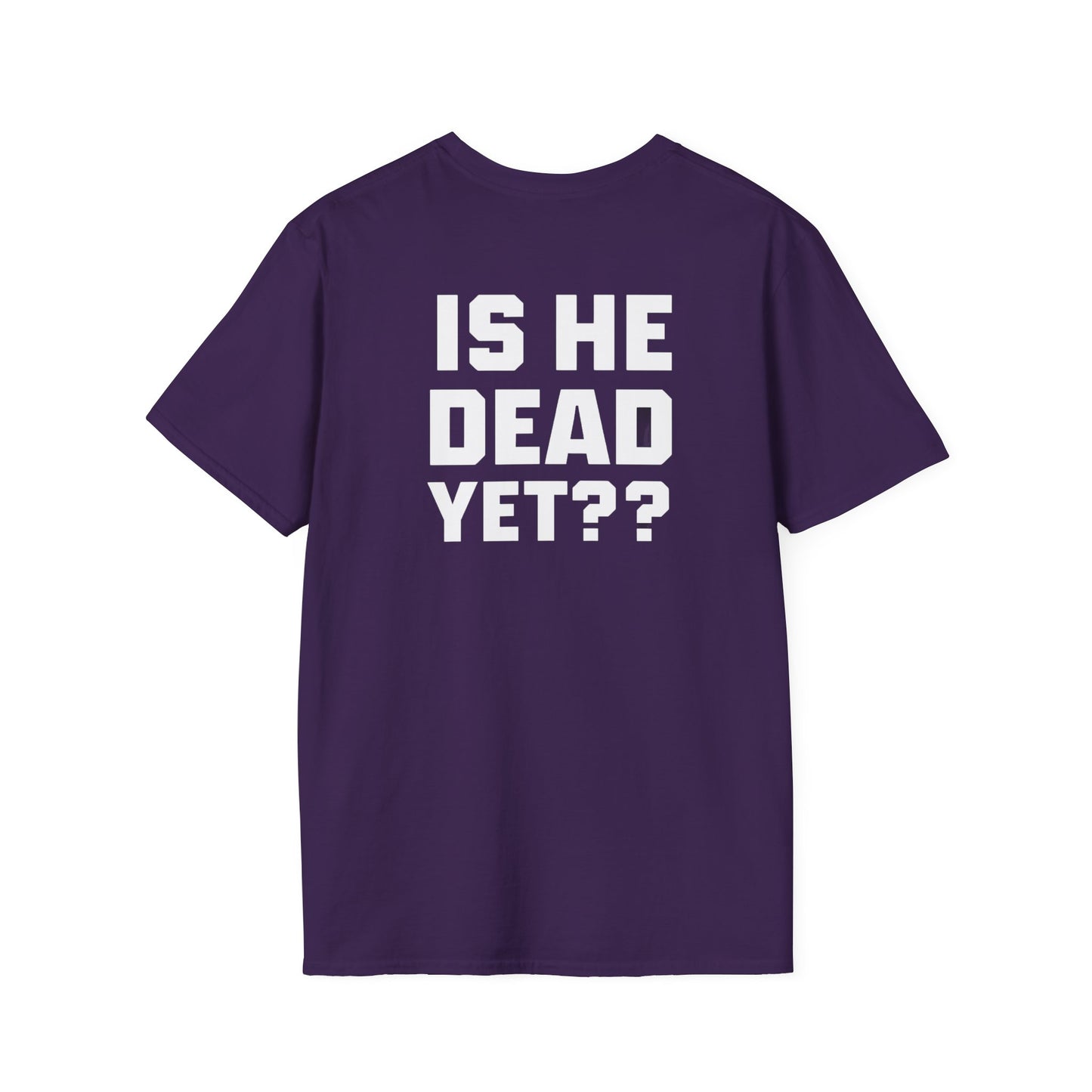 8647 front and back Softstyle T-Shirt with Quirky Slogan, Great for Casual Wear, Gift for Friends, Unique Birthday Present, Everyday Humor