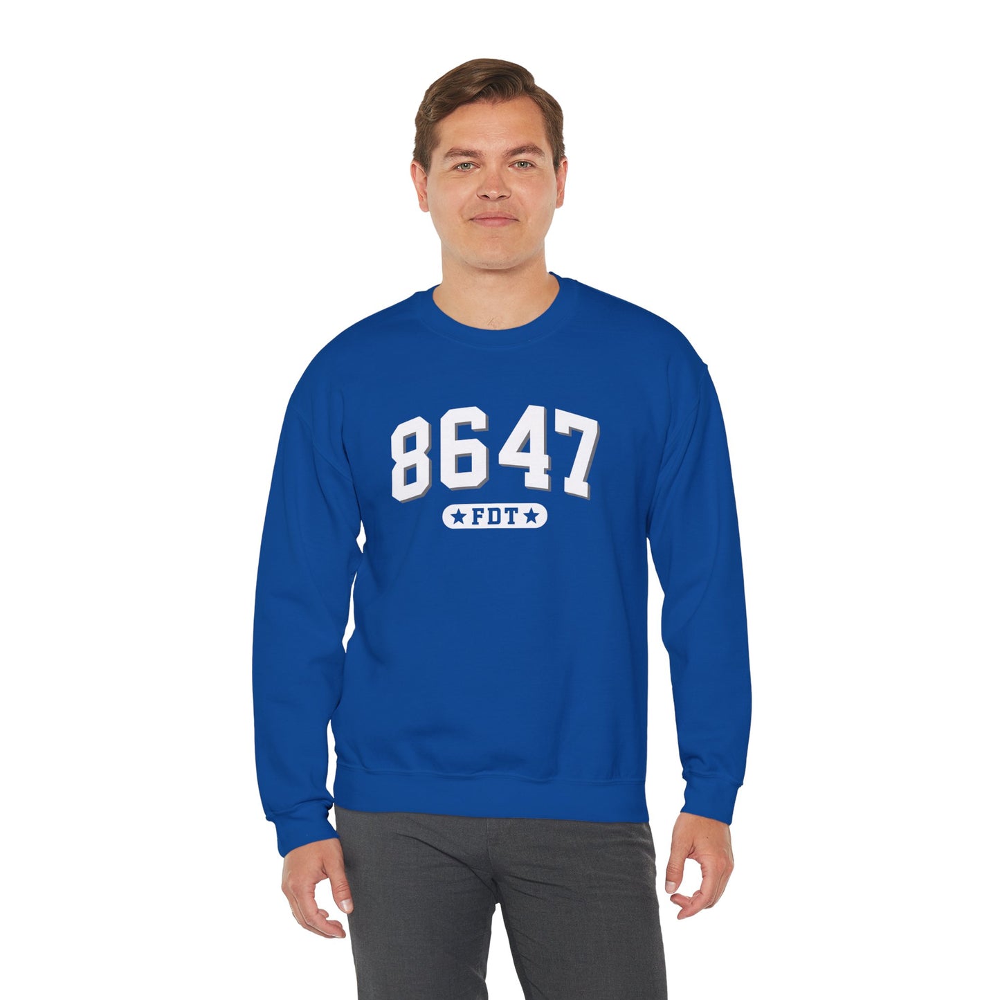 8647 FDT unisex Crewneck Sweatshirt, Stand with FDT Sweatshirt, No Trump Crewneck, Anti-Fascism Sweatshirt, unisex crewneck sweatshirt