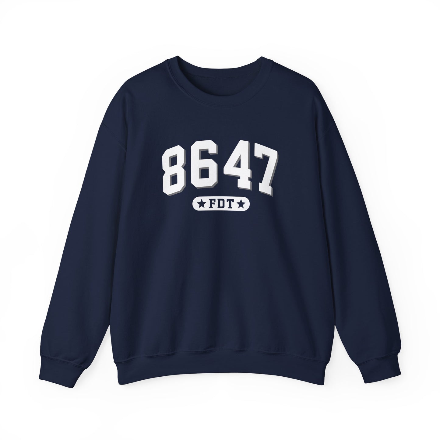 8647 FDT unisex Crewneck Sweatshirt, Stand with FDT Sweatshirt, No Trump Crewneck, Anti-Fascism Sweatshirt, unisex crewneck sweatshirt
