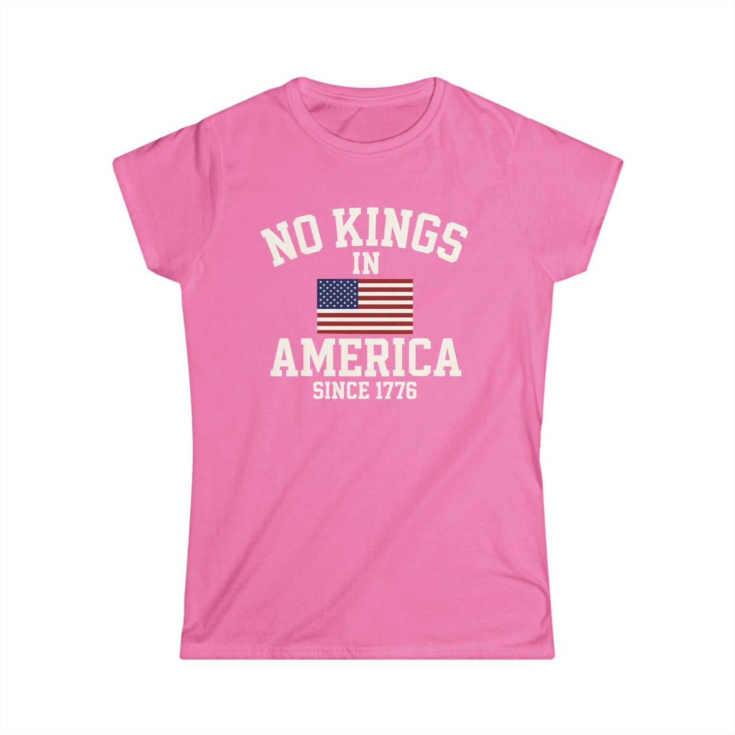 No Kings Ladies fit Tee - No Kings in America since 1776, American Pride Shirt, Independence Day Tee, Gift for History Buffs, [...]