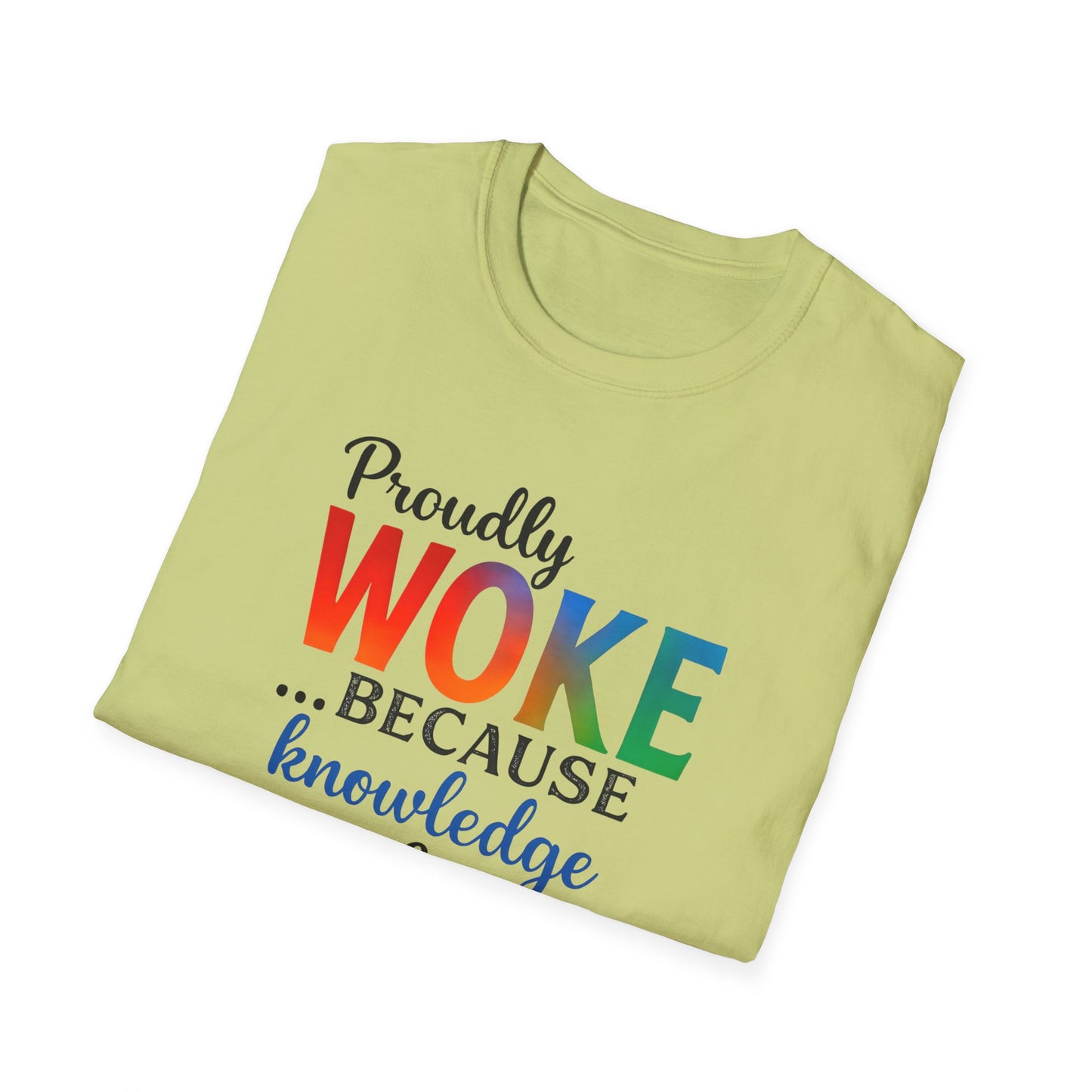 Woke Message Unisex T-Shirt, Softstyle Tee for Activism, Awareness, Unique Gift for Friends, Social Justice Apparel, Comfortable [...]