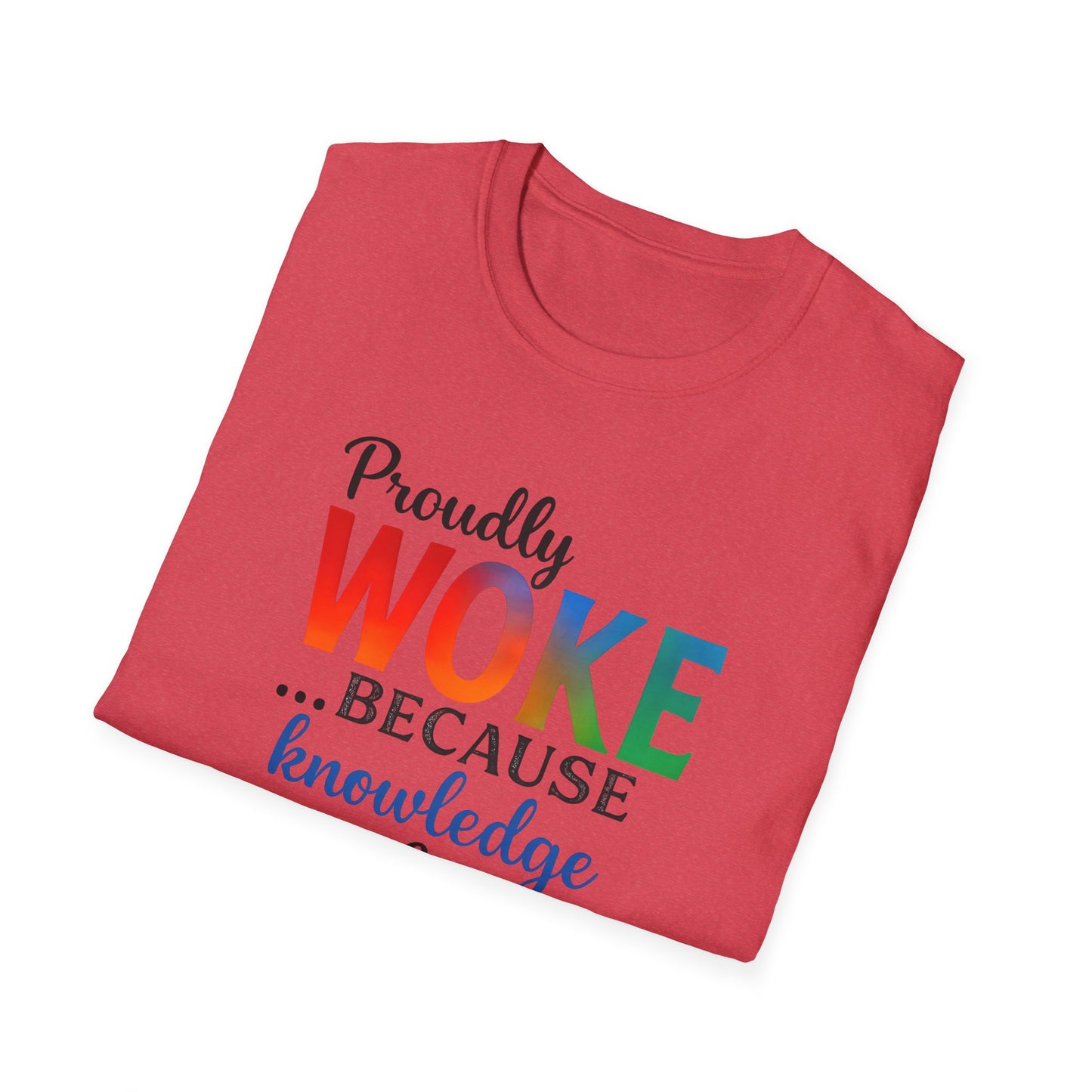 Woke Message Unisex T-Shirt, Softstyle Tee for Activism, Awareness, Unique Gift for Friends, Social Justice Apparel, Comfortable [...]