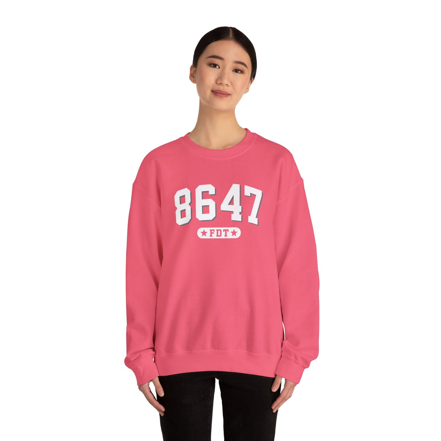 8647 FDT unisex Crewneck Sweatshirt, Stand with FDT Sweatshirt, No Trump Crewneck, Anti-Fascism Sweatshirt, unisex crewneck sweatshirt