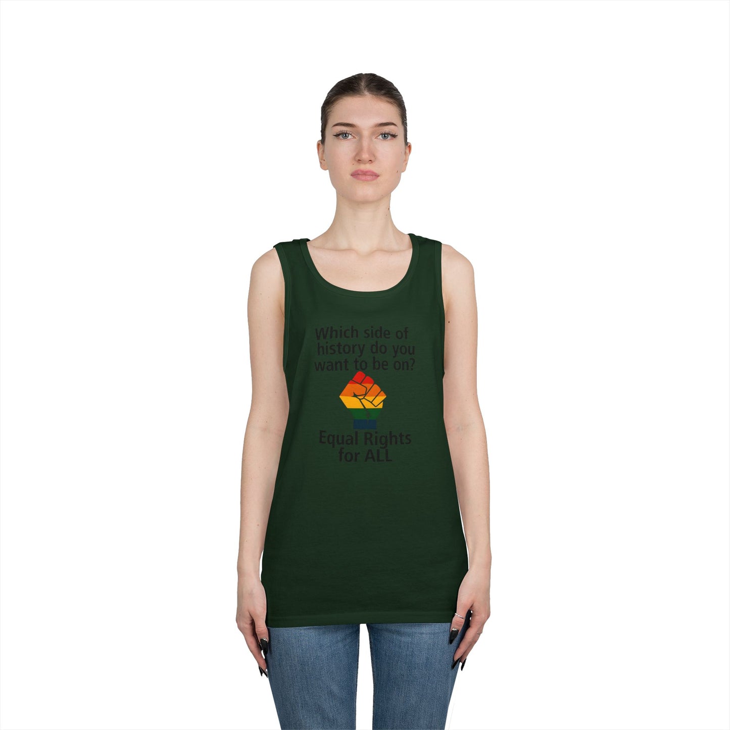 Unisex Equal rights for all Tank Top for Equality Activism, Protest Wear, LGBT Pride, Summer Casual, Gift for Activists