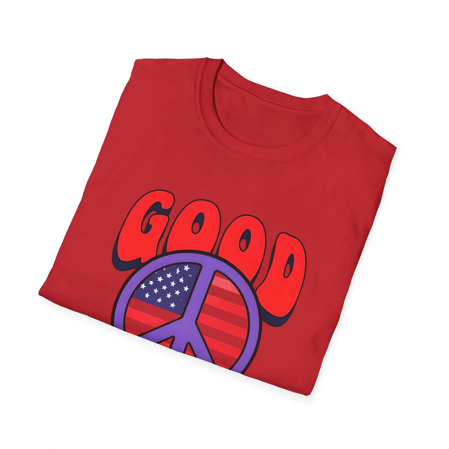 Peace & Good Trouble Unisex T-Shirt, Retro Graphic Tee, Casual Wear, Gift for Activists, July 4th Celebration Shirt