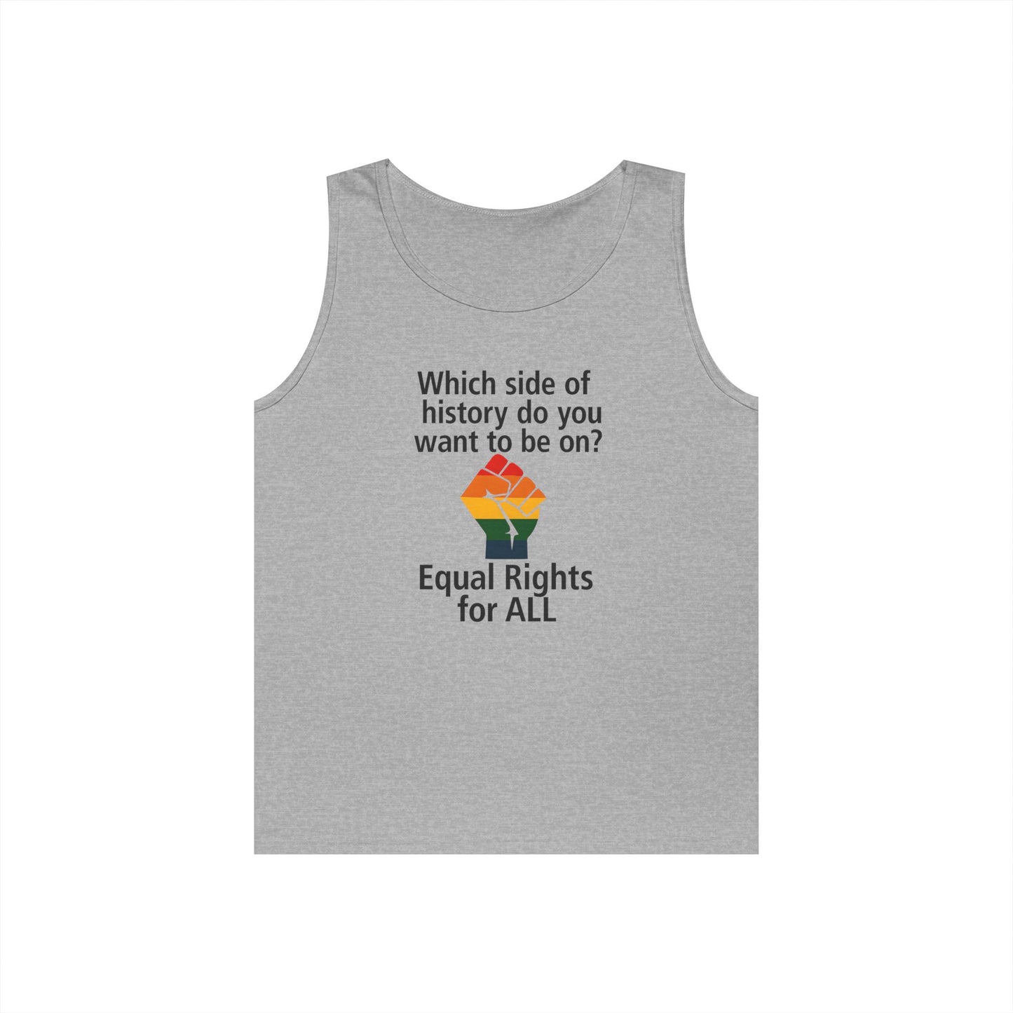 Unisex Equal rights for all Tank Top for Equality Activism, Protest Wear, LGBT Pride, Summer Casual, Gift for Activists