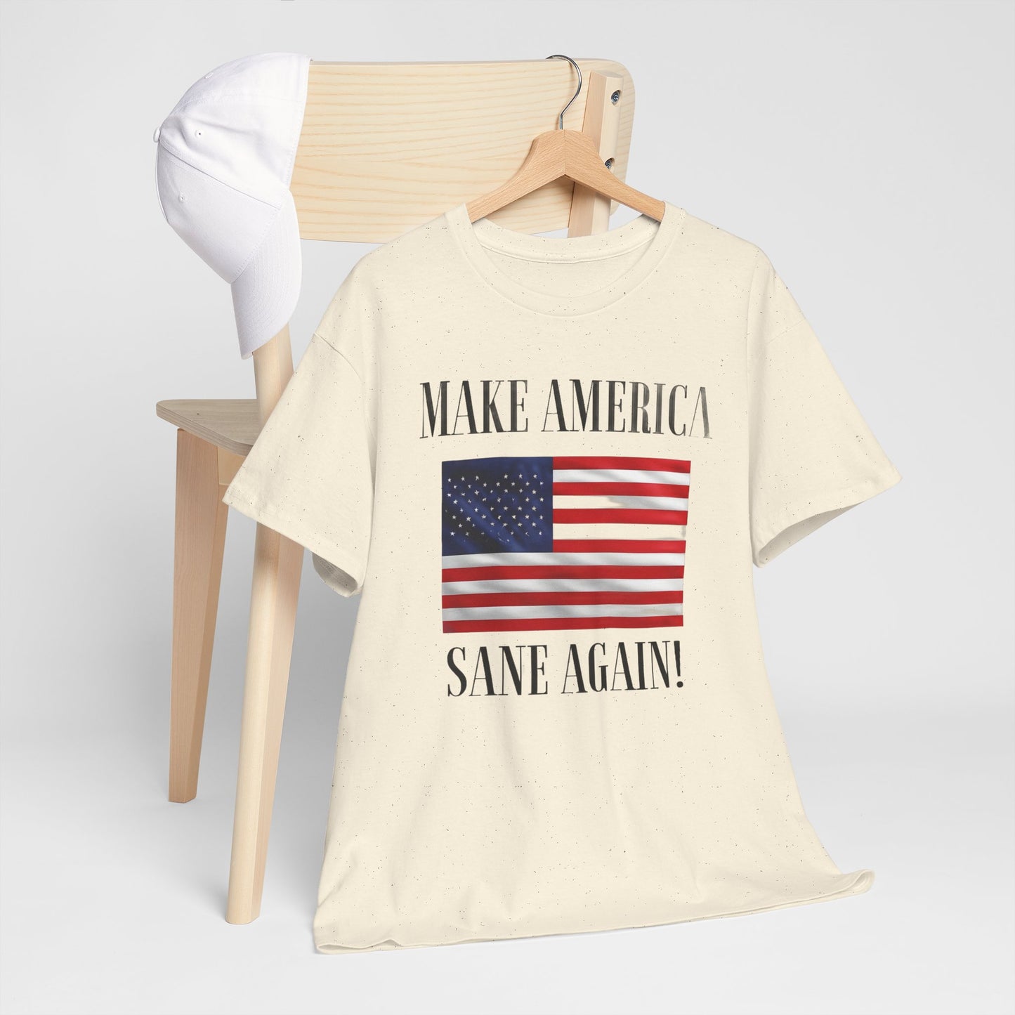 Make America Sane Again! T-Shirt, Unisex Graphic T-Shirt, Political Statement Tee, Anti Fascism, Anti MAGA