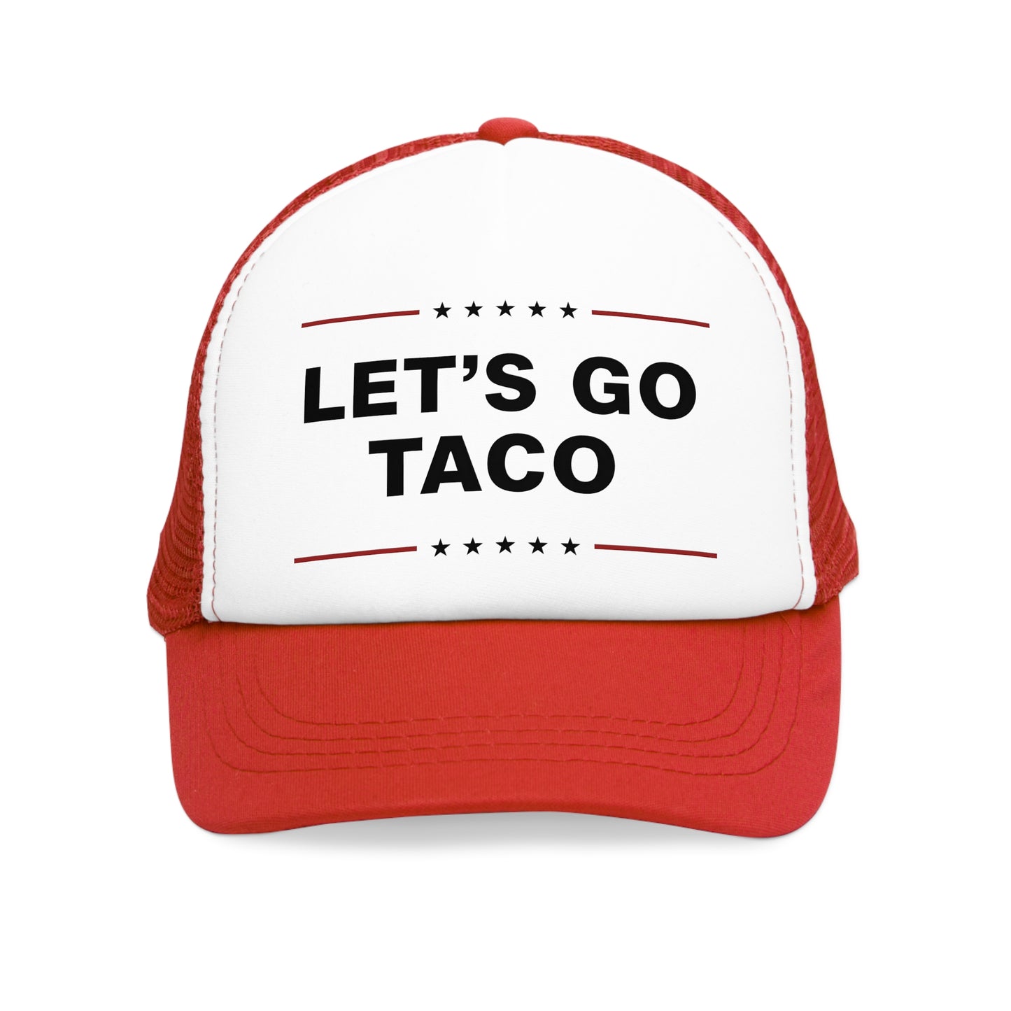 Let's Go Taco Mesh Cap - Impeach the Taco, Nacho President Hat, Humor Gift for Food Lovers, Party Accessory, Cinco de Mayo Party