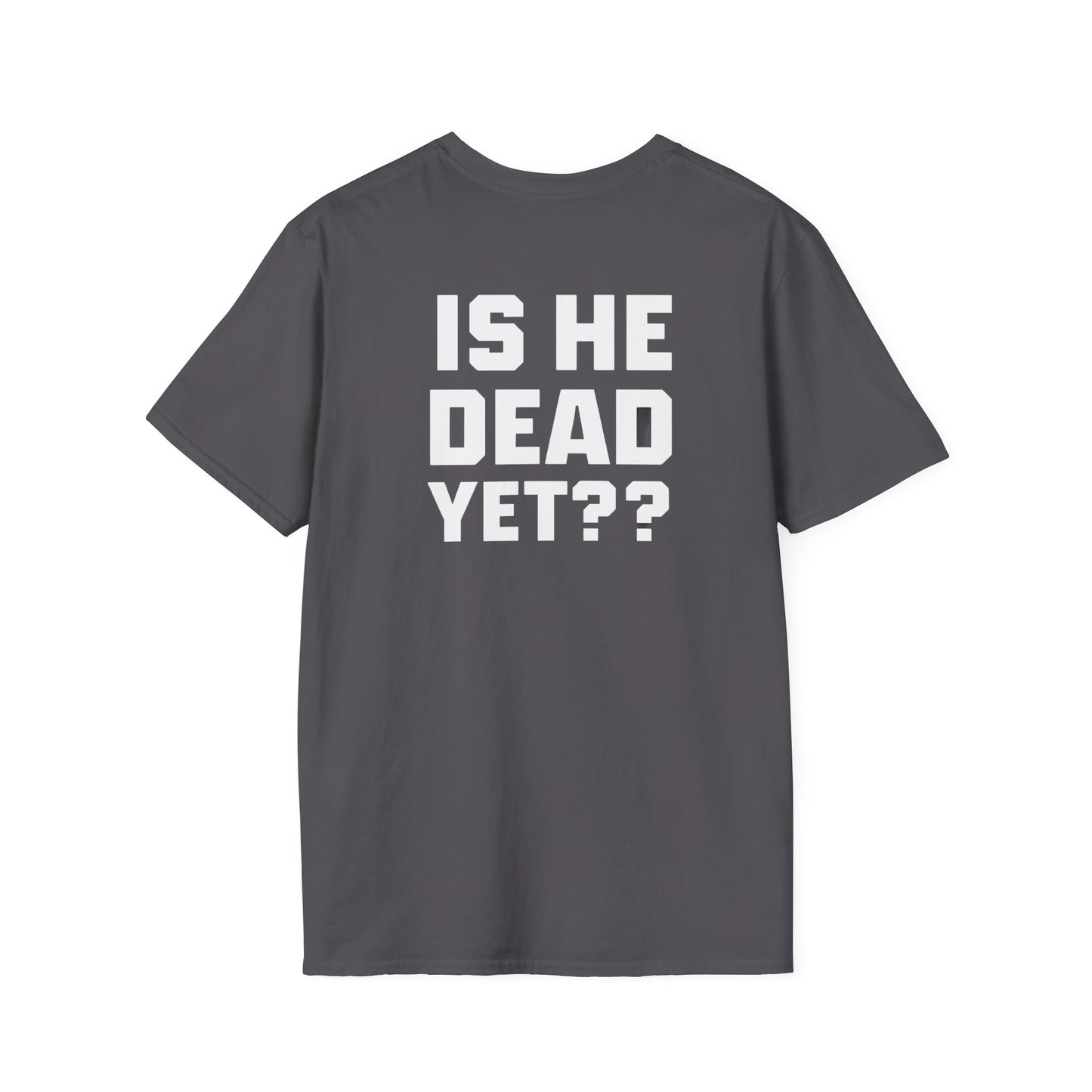 8647 front and back Softstyle T-Shirt with Quirky Slogan, Great for Casual Wear, Gift for Friends, Unique Birthday Present, Everyday Humor