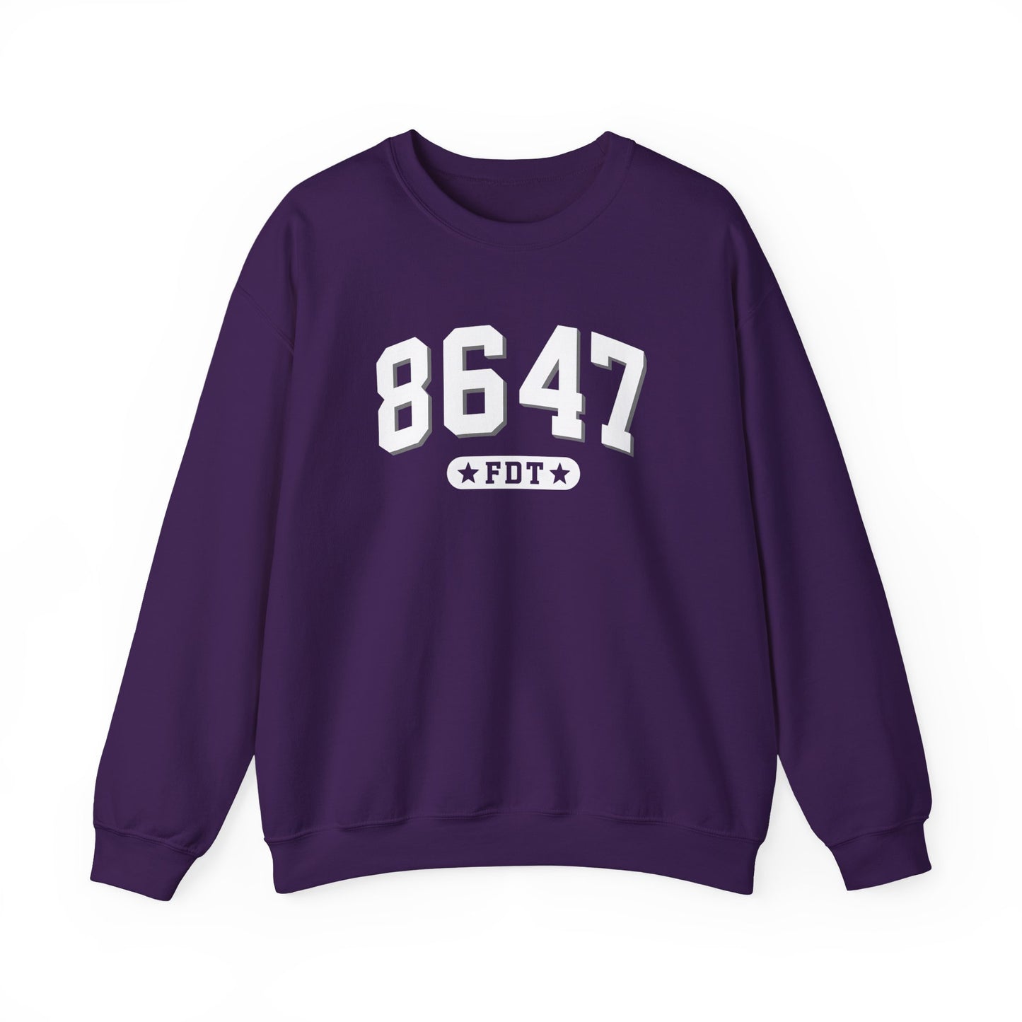 8647 FDT unisex Crewneck Sweatshirt, Stand with FDT Sweatshirt, No Trump Crewneck, Anti-Fascism Sweatshirt, unisex crewneck sweatshirt