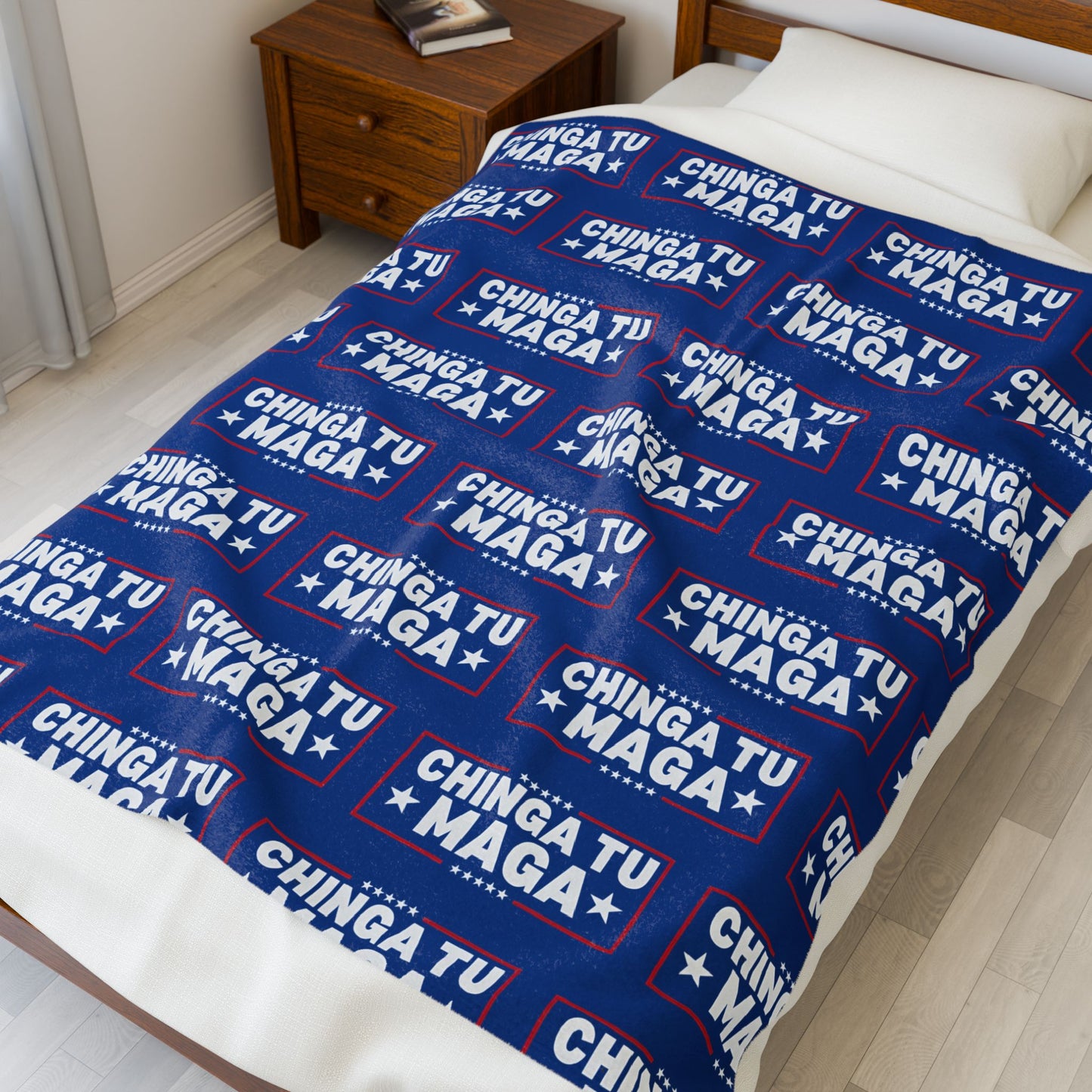 Chinga Tu MAGA Charming Velveteen Plush Blanket with Bold Message, Cozy Home Décor, Perfect Gift for Relaxing Evenings, Ideal for Conversations, [...]