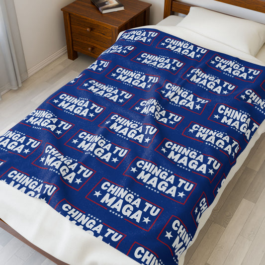 Chinga Tu MAGA Charming Velveteen Plush Blanket with Bold Message, Cozy Home Décor, Perfect Gift for Relaxing Evenings, Ideal for Conversations, [...]