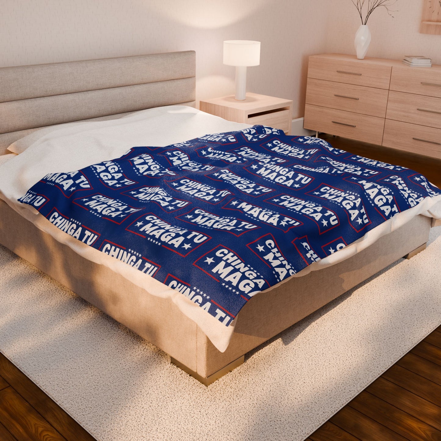 Chinga Tu MAGA Charming Velveteen Plush Blanket with Bold Message, Cozy Home Décor, Perfect Gift for Relaxing Evenings, Ideal for Conversations, [...]
