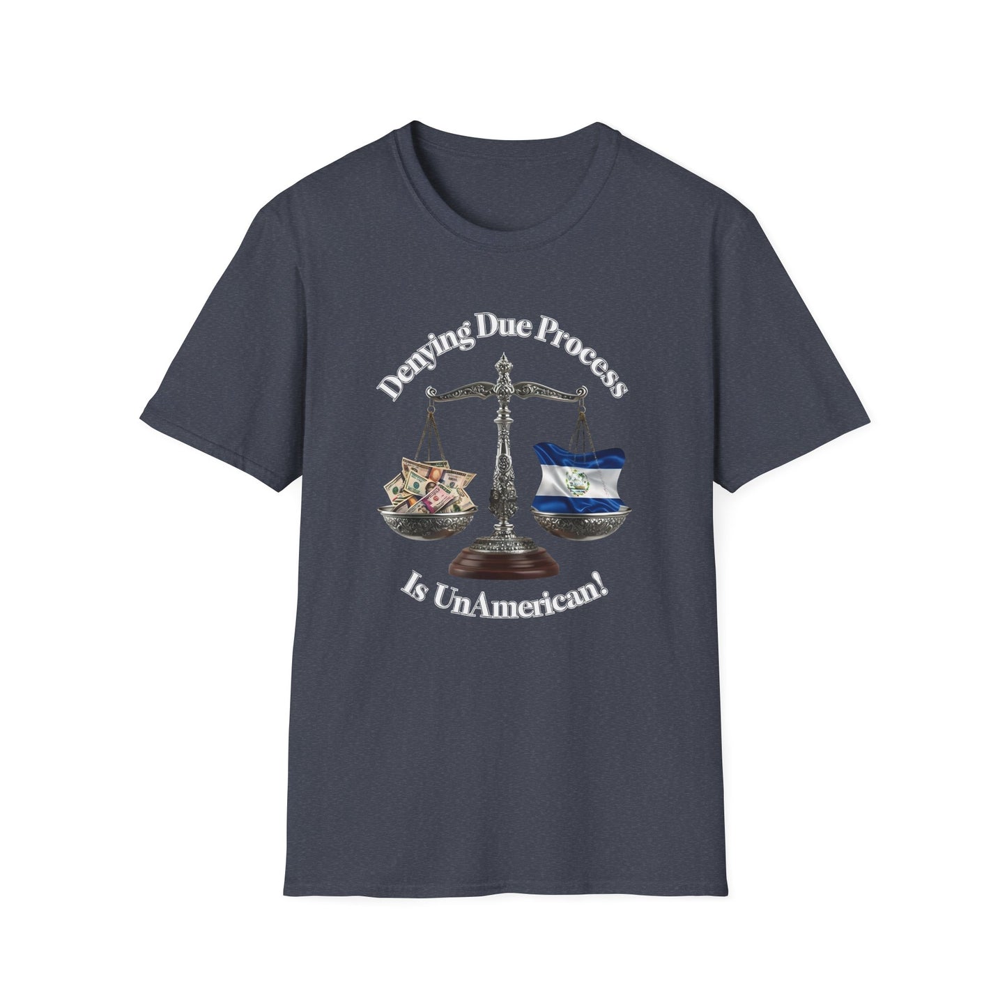 Justice T-Shirt - 'Denying Due Process Is UnAmerican' Graphic Tee, Political Apparel, Gift for Activists, Casual Wear, Statement Shirt