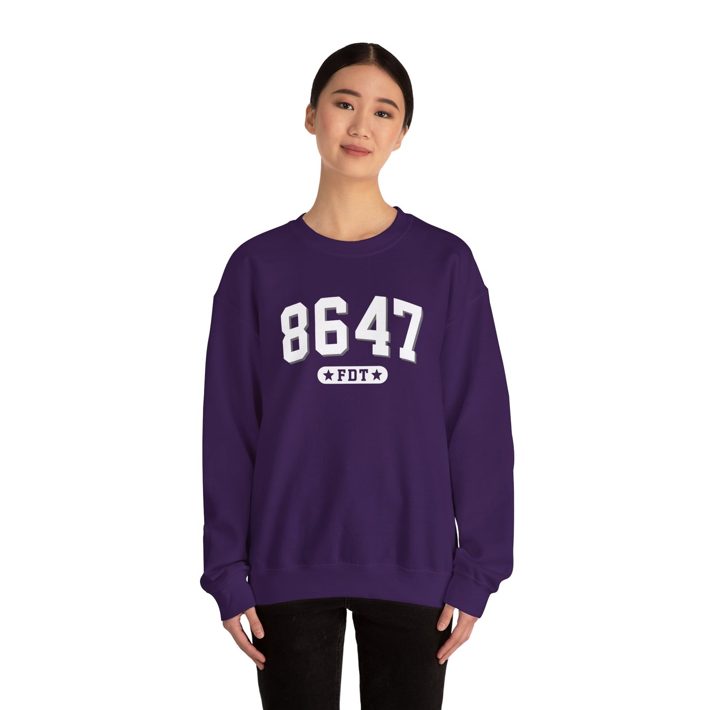 8647 FDT unisex Crewneck Sweatshirt, Stand with FDT Sweatshirt, No Trump Crewneck, Anti-Fascism Sweatshirt, unisex crewneck sweatshirt