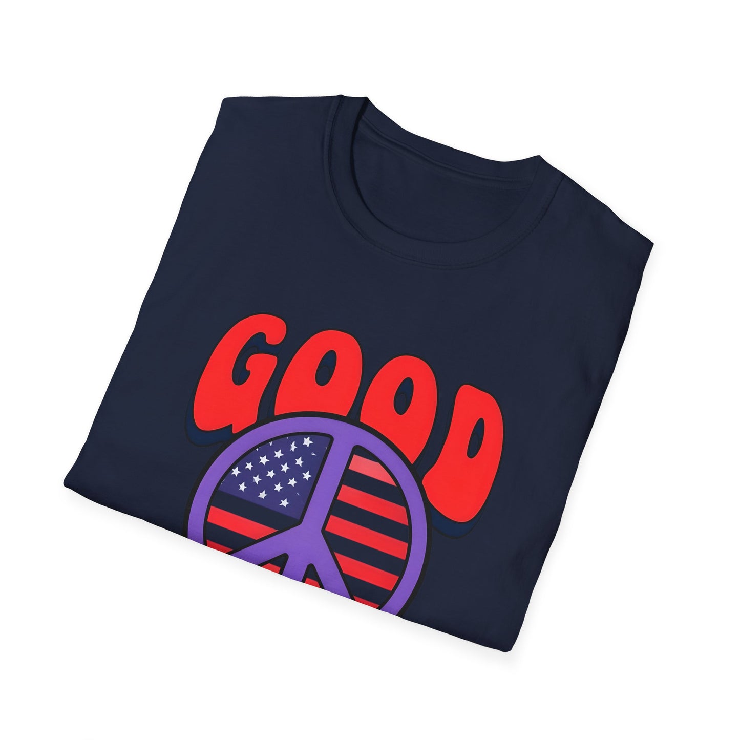 Peace & Good Trouble Unisex T-Shirt, Retro Graphic Tee, Casual Wear, Gift for Activists, July 4th Celebration Shirt