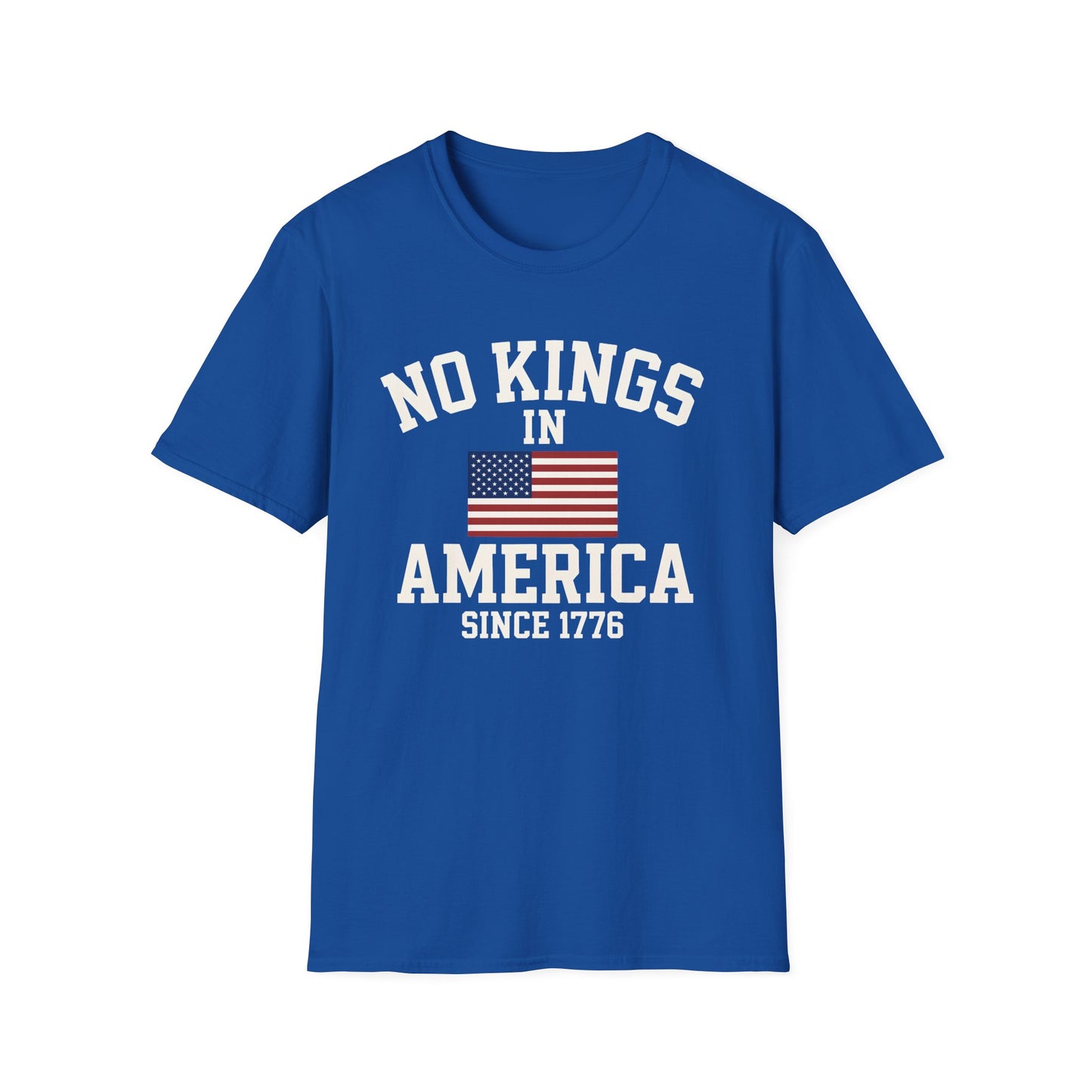 No Kings T-Shirt: No Kings in America Design, Patriotic Tee, Casual Wear, 4th of July Gift, Independence Day Shirt, Political [...]