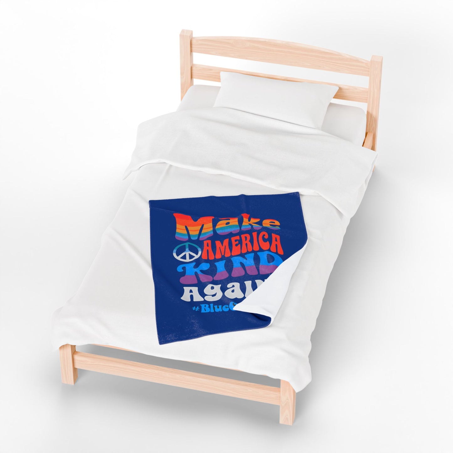 Make America Kind Again Plush Blanket - Cozy Gift for Kindness Advocates, Living Room Decor, Comfy Throw, Soft Blanket for All Ages, [...]