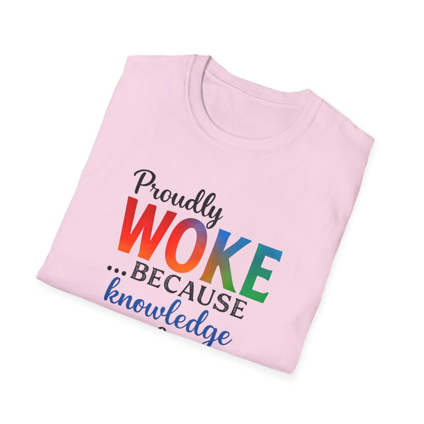 Woke Message Unisex T-Shirt, Softstyle Tee for Activism, Awareness, Unique Gift for Friends, Social Justice Apparel, Comfortable [...]