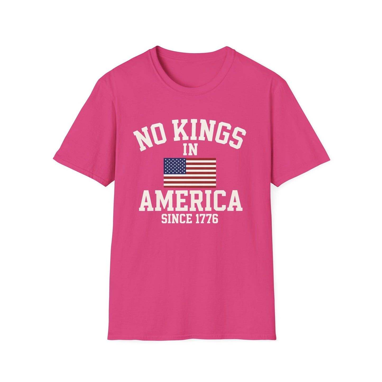 No Kings T-Shirt: No Kings in America Design, Patriotic Tee, Casual Wear, 4th of July Gift, Independence Day Shirt, Political [...]
