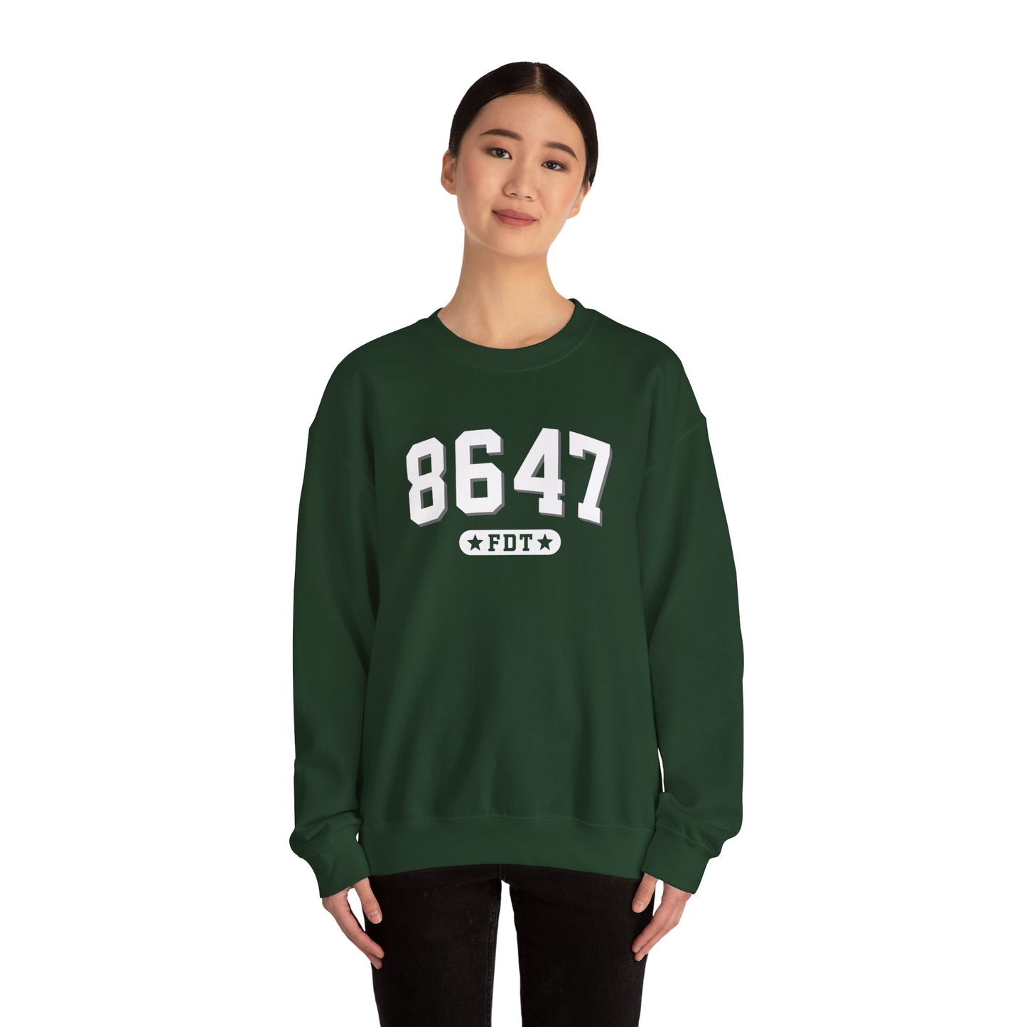 8647 FDT unisex Crewneck Sweatshirt, Stand with FDT Sweatshirt, No Trump Crewneck, Anti-Fascism Sweatshirt, unisex crewneck sweatshirt