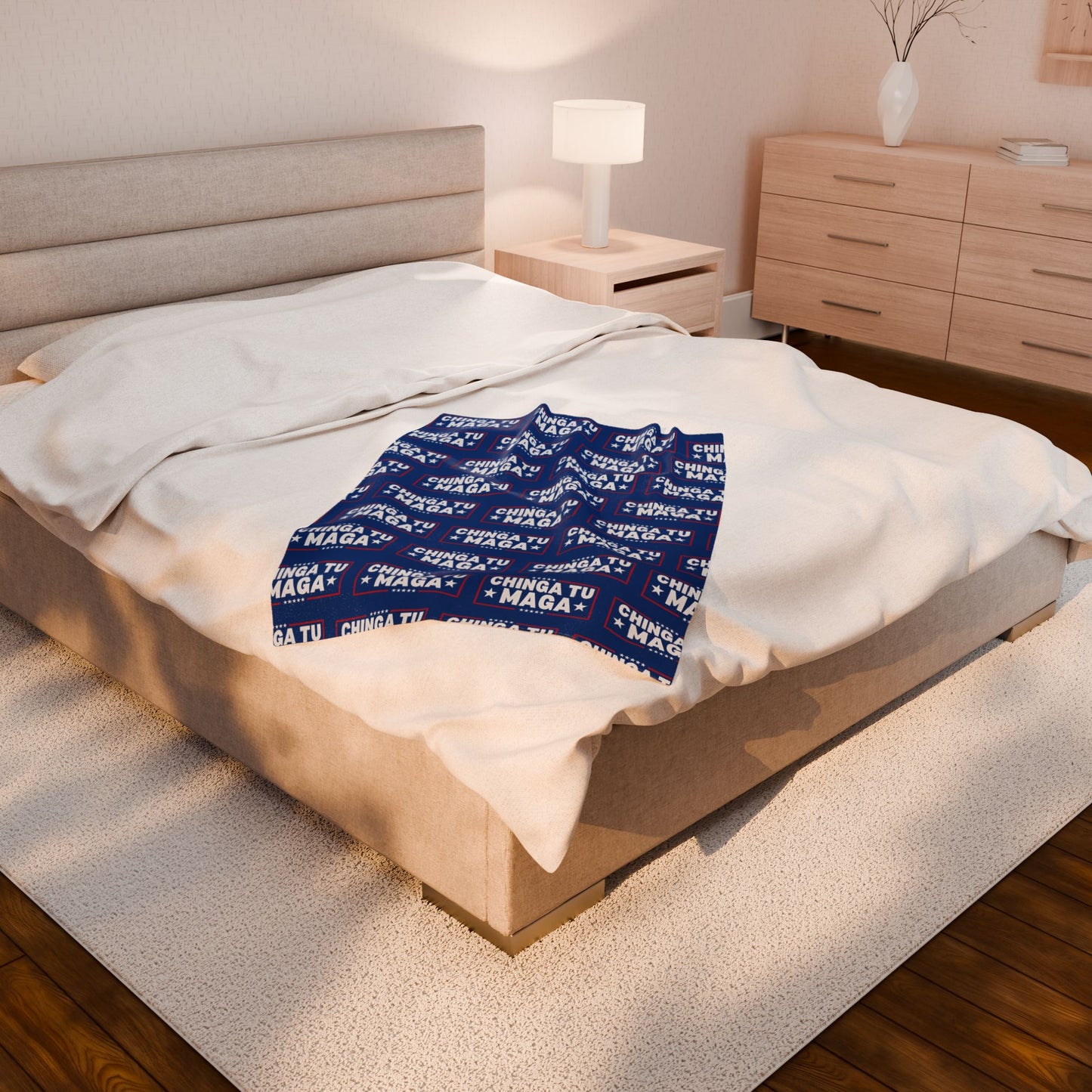 Chinga Tu MAGA Charming Velveteen Plush Blanket with Bold Message, Cozy Home Décor, Perfect Gift for Relaxing Evenings, Ideal for Conversations, [...]