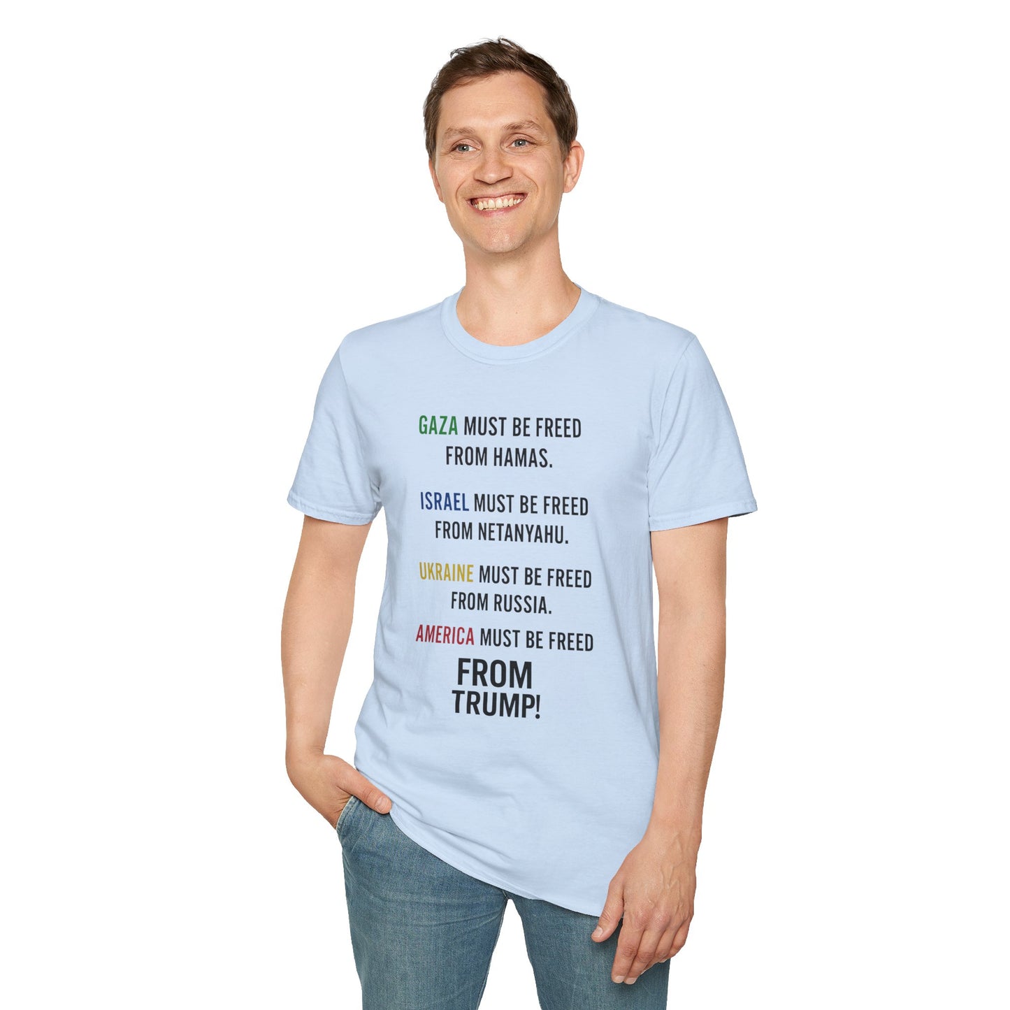 Protest Statement T-Shirt | Graphic Tee for Activists | Unisex Softstyle Shirt | Comfortable Casual Wear | Social Justice Fashion | [...]