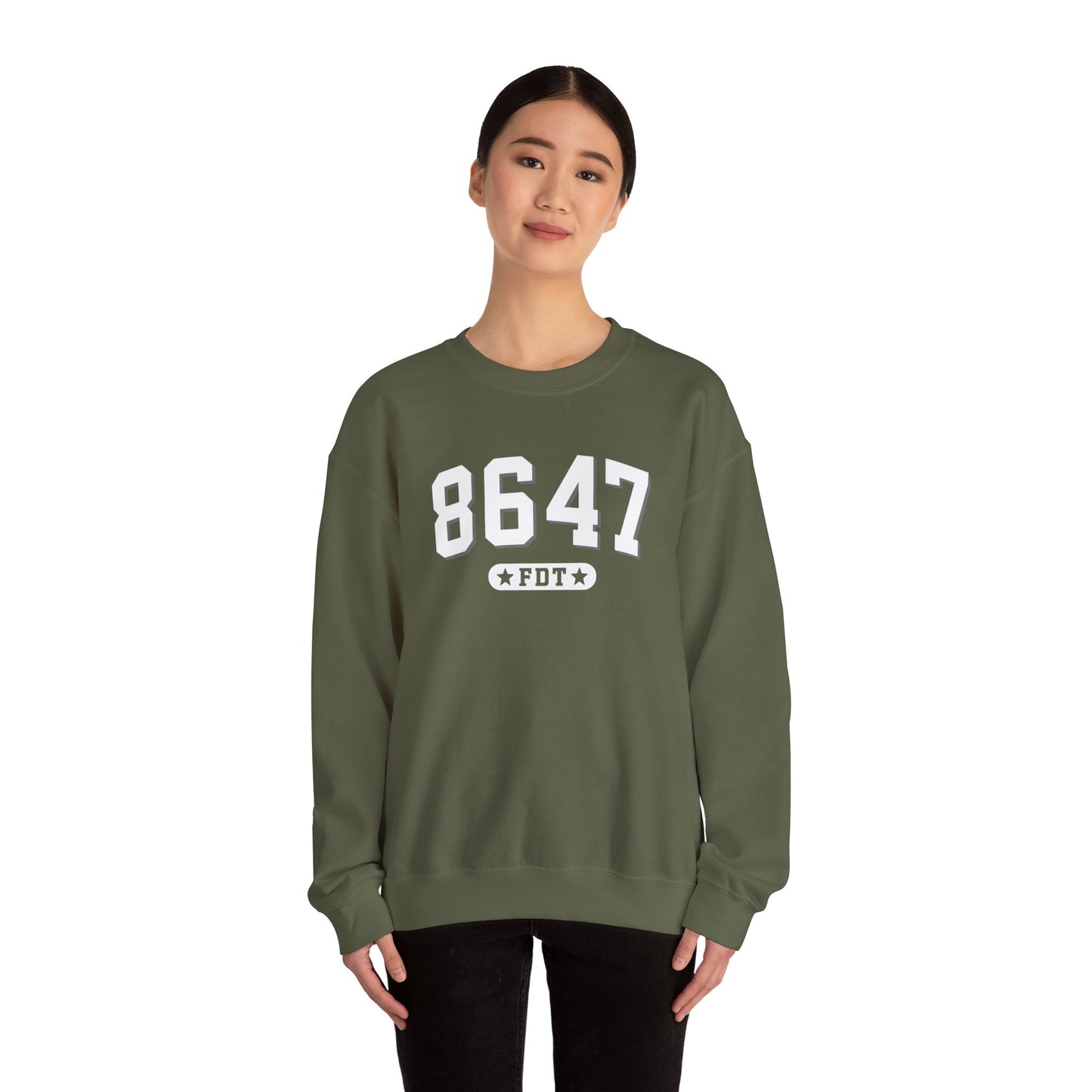 8647 FDT unisex Crewneck Sweatshirt, Stand with FDT Sweatshirt, No Trump Crewneck, Anti-Fascism Sweatshirt, unisex crewneck sweatshirt