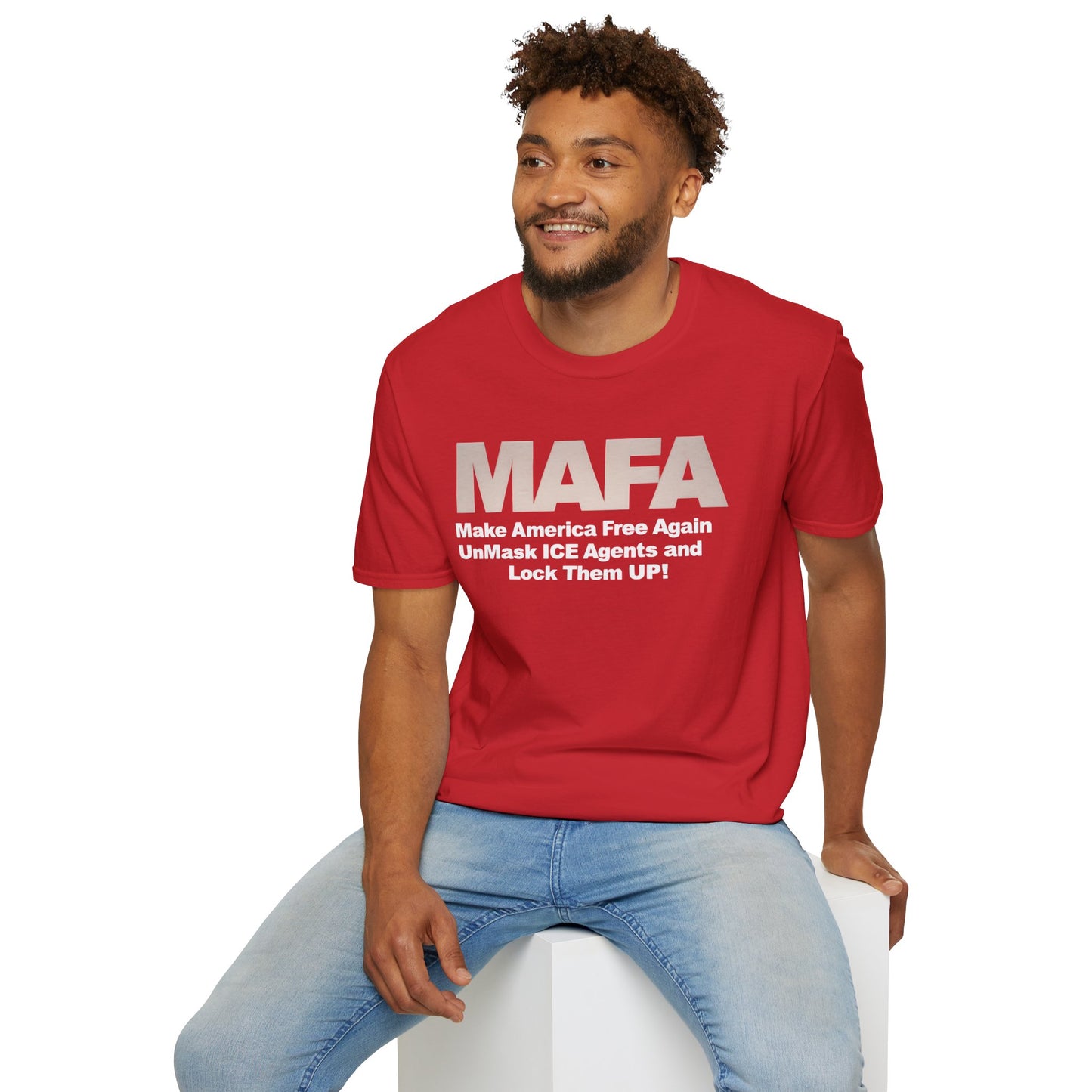 MAFA - Make America Free Again, Unmask ICE Agents and Lock them Up!! unisex t-shirt, Political Protest shirt, Anti ICE tee