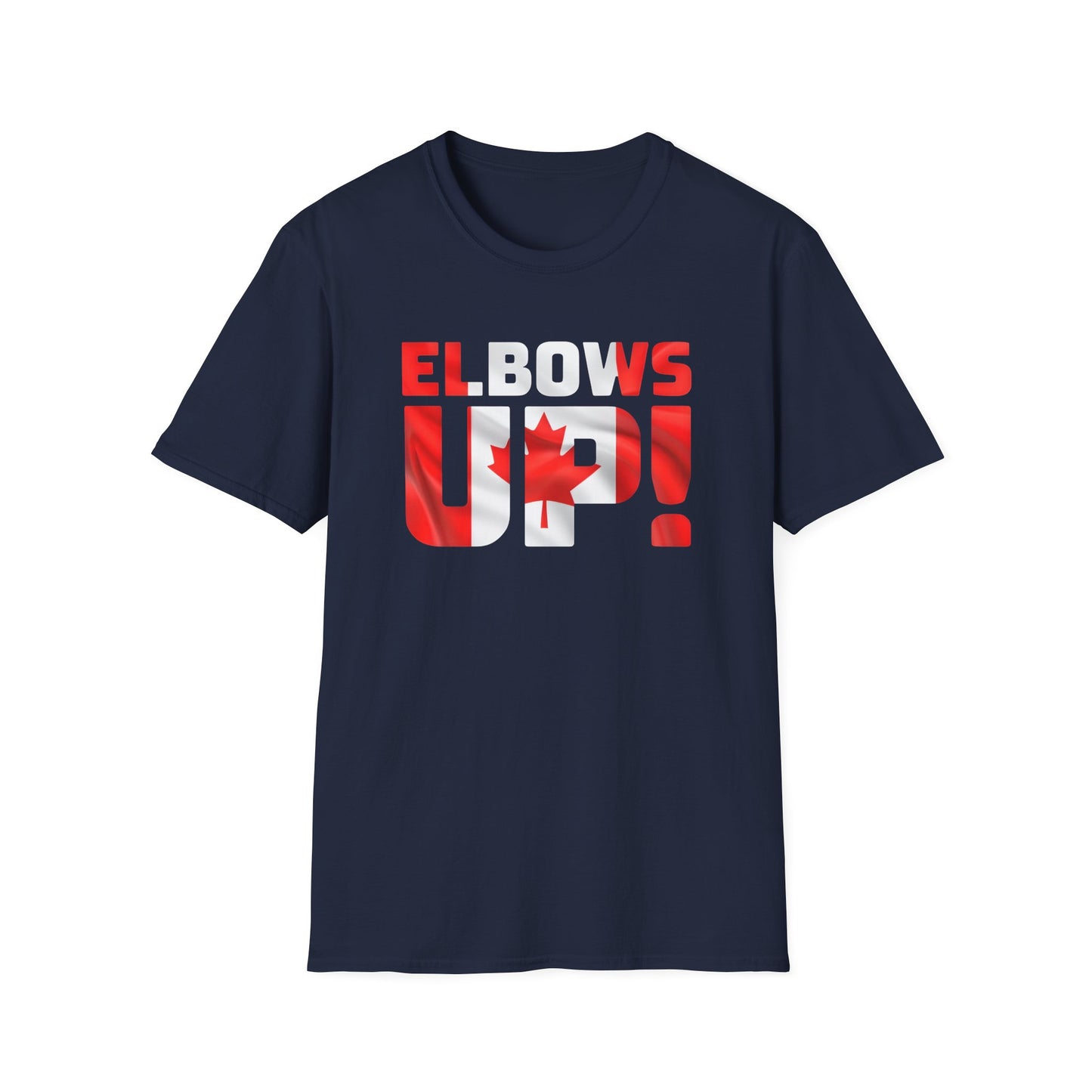 Canadian Pride Elbows Up T-Shirt, Unisex Tee, Fun Canada Day Apparel, Gift for Canada Lovers, Comfortable Travel Shirt