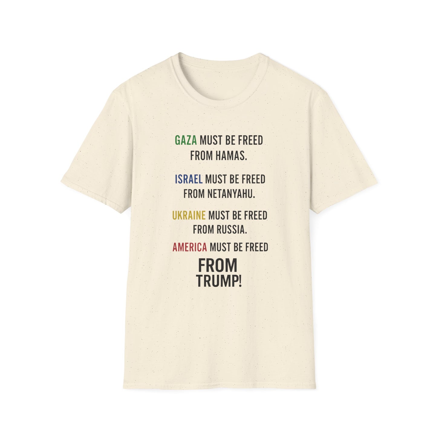 Protest Statement T-Shirt | Graphic Tee for Activists | Unisex Softstyle Shirt | Comfortable Casual Wear | Social Justice Fashion | [...]