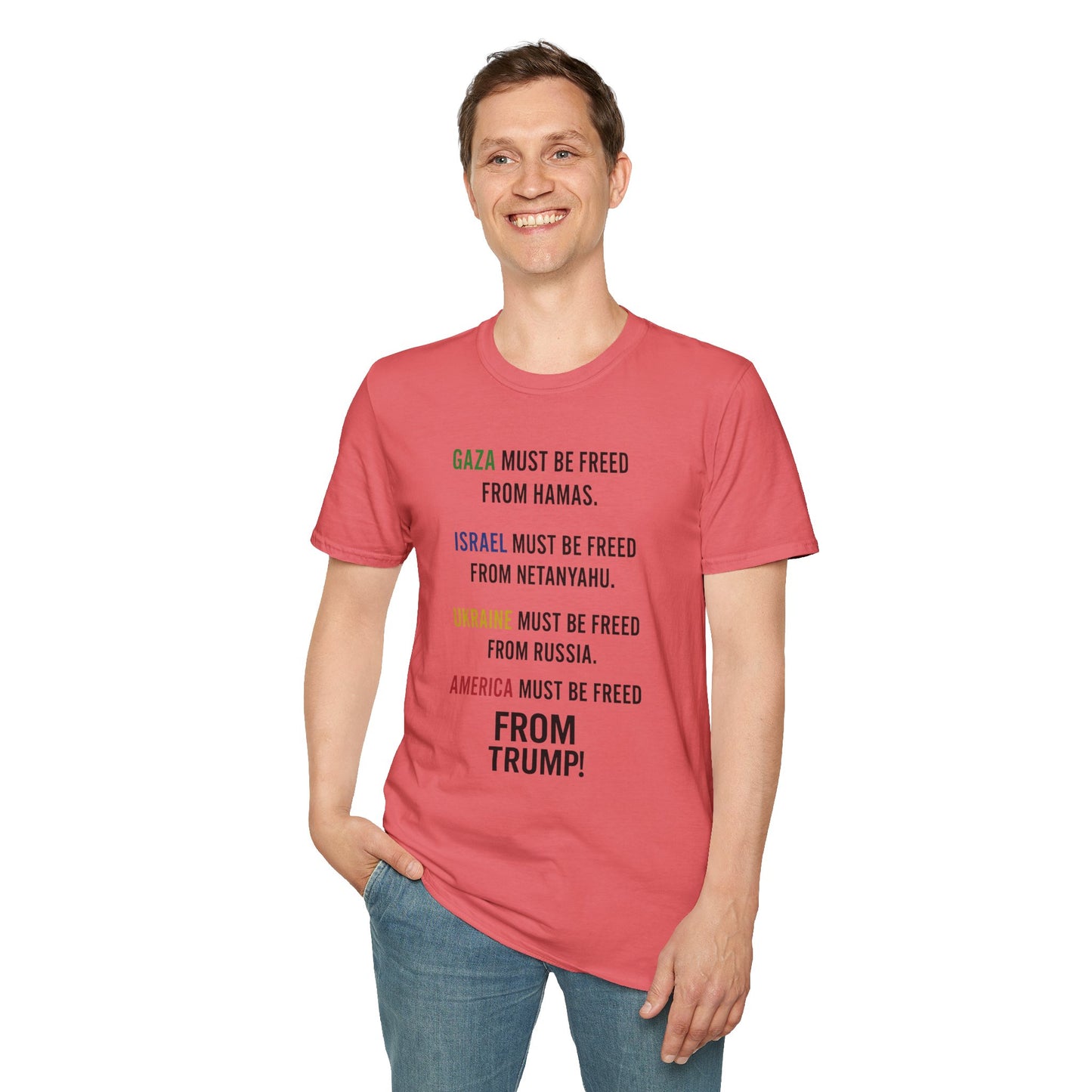 Protest Statement T-Shirt | Graphic Tee for Activists | Unisex Softstyle Shirt | Comfortable Casual Wear | Social Justice Fashion | [...]