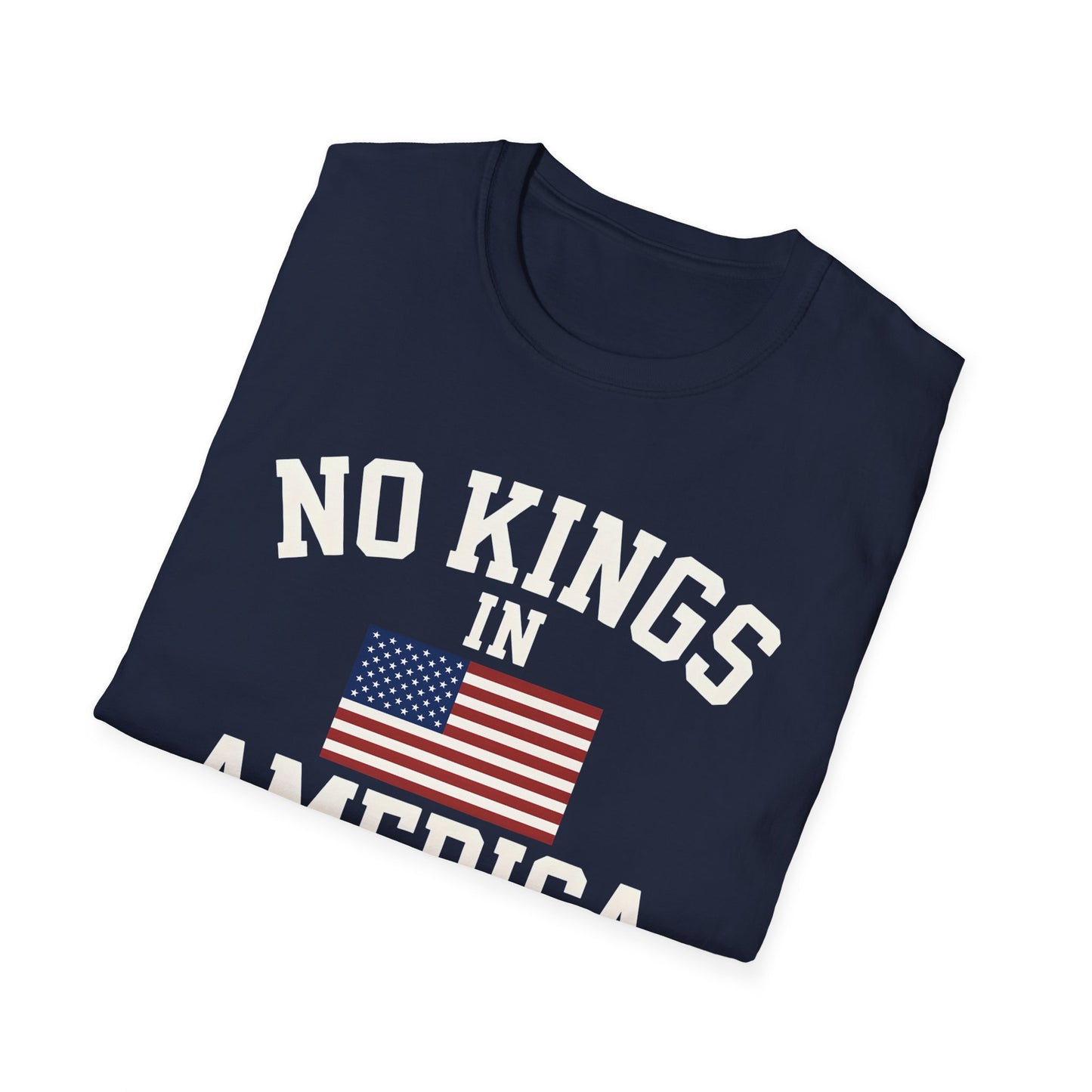 No Kings T-Shirt: No Kings in America Design, Patriotic Tee, Casual Wear, 4th of July Gift, Independence Day Shirt, Political [...]