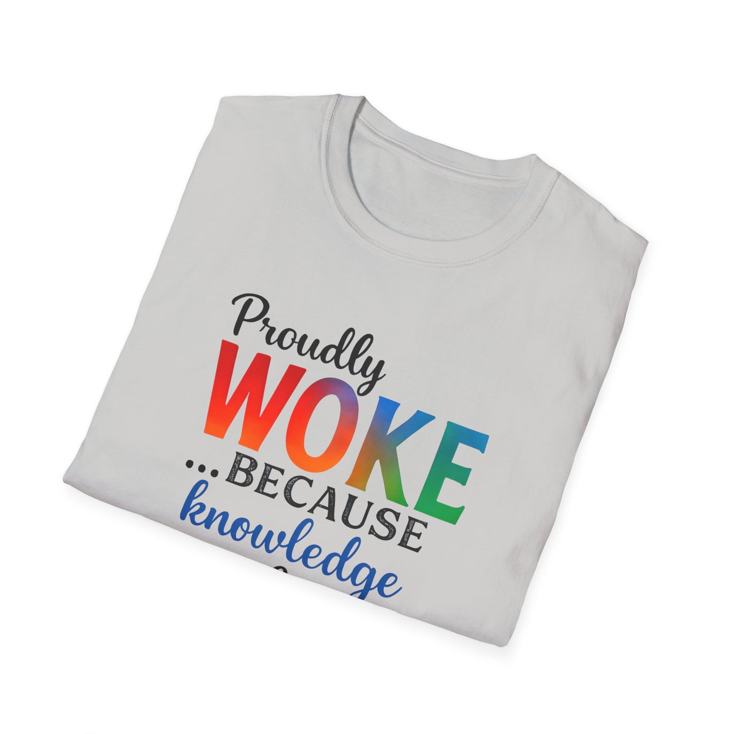 Woke Message Unisex T-Shirt, Softstyle Tee for Activism, Awareness, Unique Gift for Friends, Social Justice Apparel, Comfortable [...]