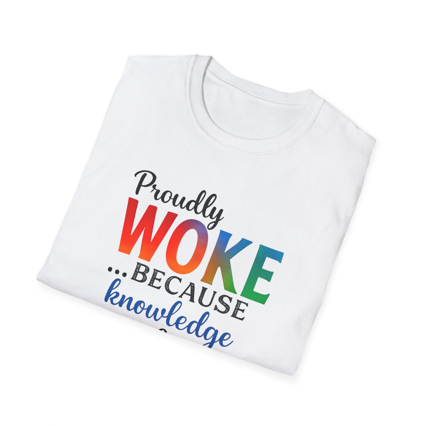 Woke Message Unisex T-Shirt, Softstyle Tee for Activism, Awareness, Unique Gift for Friends, Social Justice Apparel, Comfortable [...]