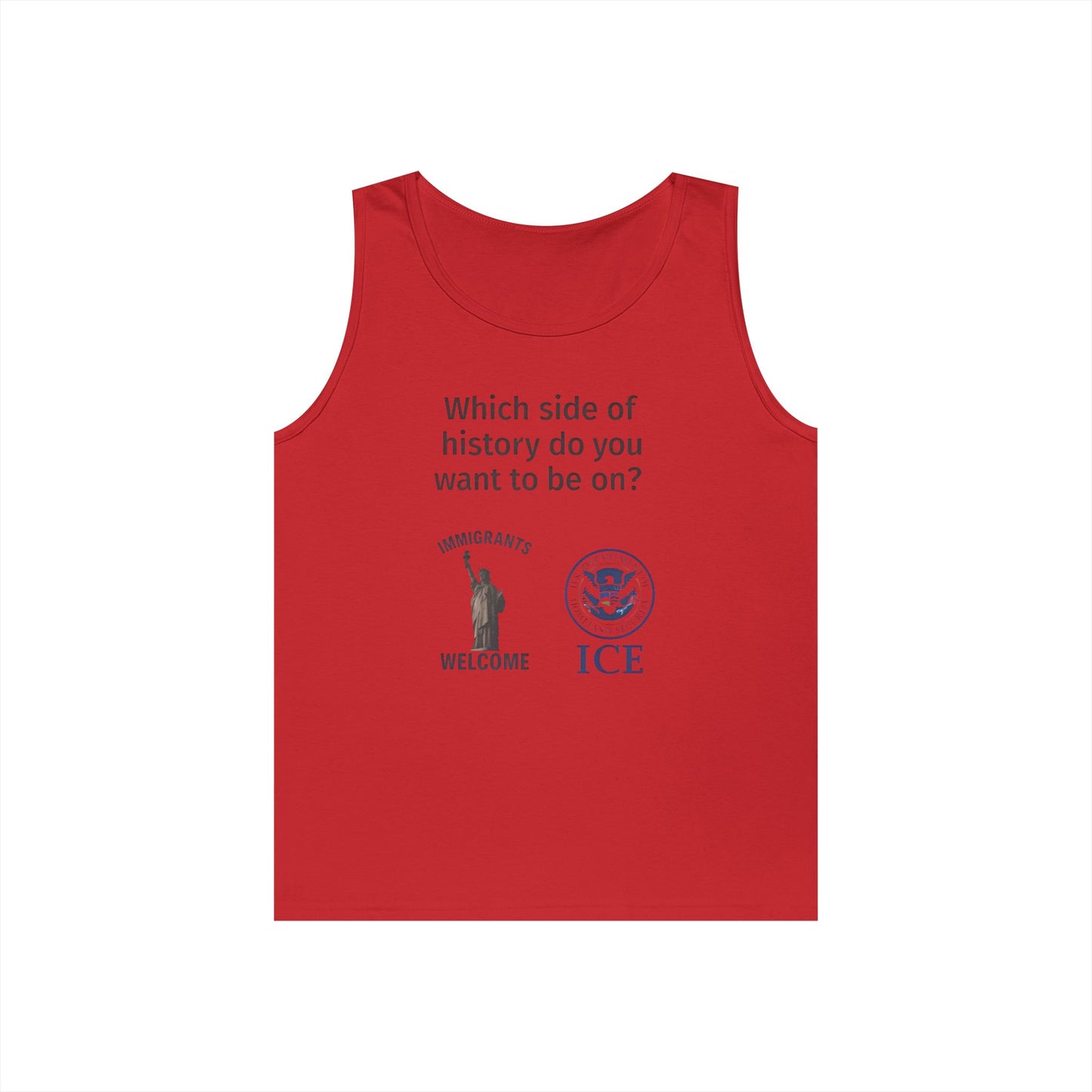 Liberty vs. ICE Tank Top - Welcome Immigrants, Advocacy Apparel, Social Justice Gear, Thought-Provoking Summer Wear, Casual [...]