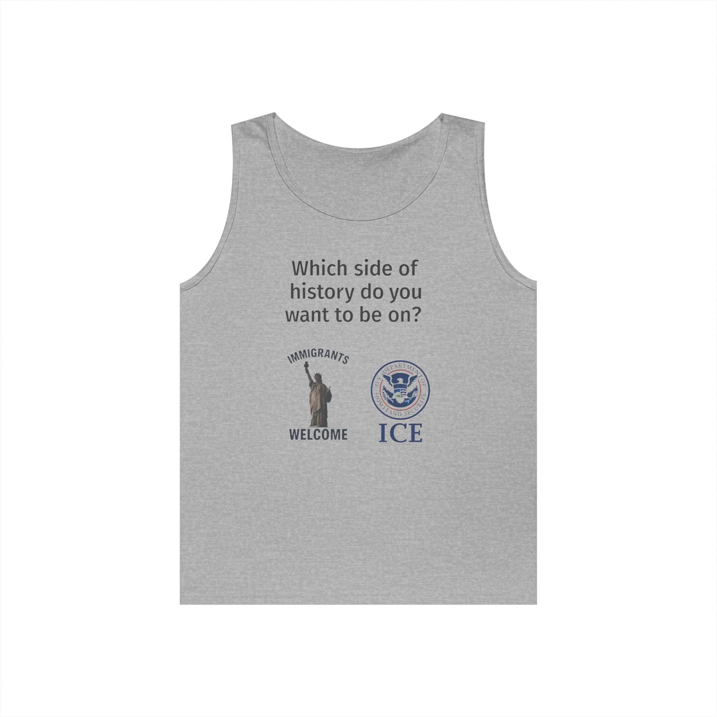 Liberty vs. ICE Tank Top - Welcome Immigrants, Advocacy Apparel, Social Justice Gear, Thought-Provoking Summer Wear, Casual [...]