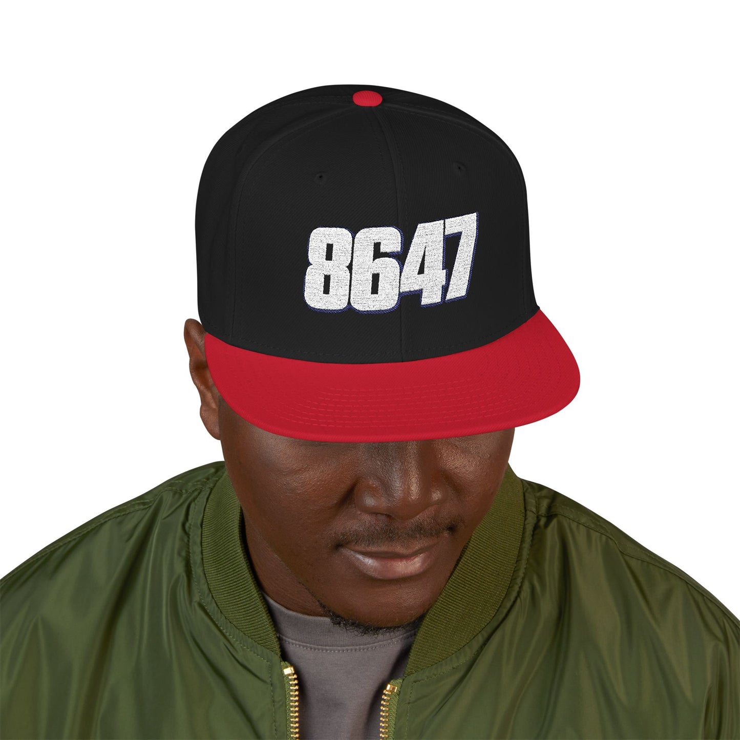 Embroidered 8647 Snapback Cap | Stylish Streetwear Hat | Perfect Gift for Him, Customizable Vintage Hat, Casual Fashion