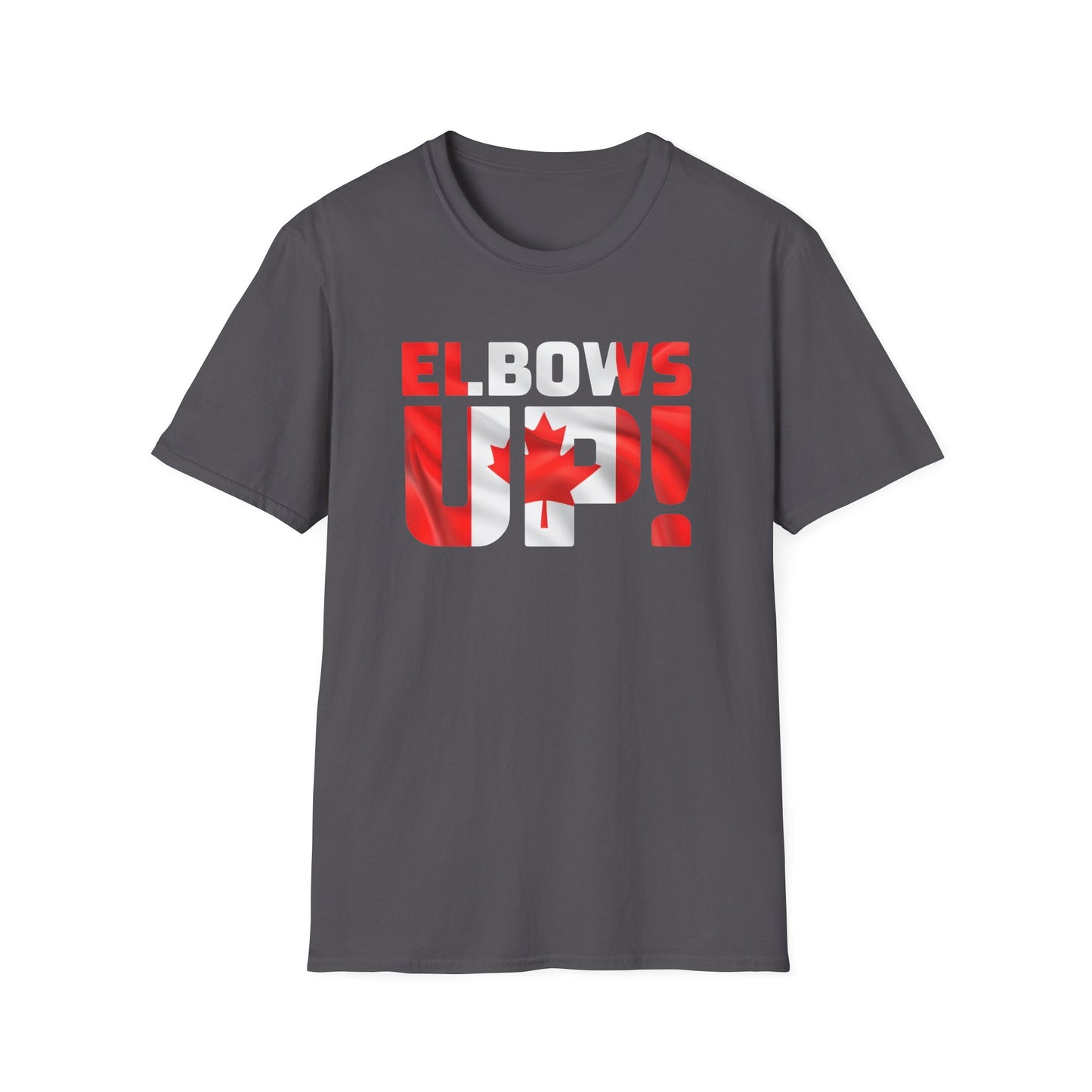 Canadian Pride Elbows Up T-Shirt, Unisex Tee, Fun Canada Day Apparel, Gift for Canada Lovers, Comfortable Travel Shirt