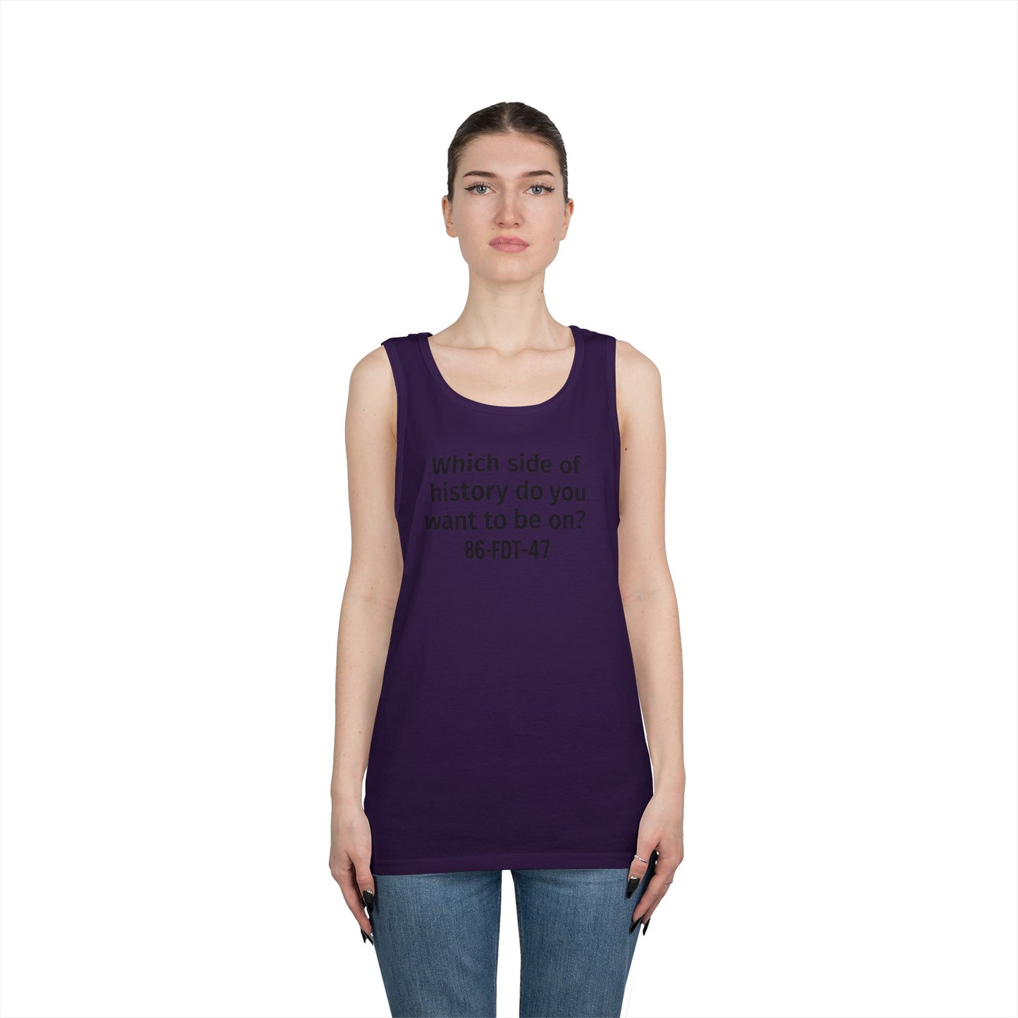 Which side of History?  Unisex Tank Top, Casual Wear, History Lover's Gift, Affirmation Shirt, Summer Fashion, Thought-Provoking Apparel
